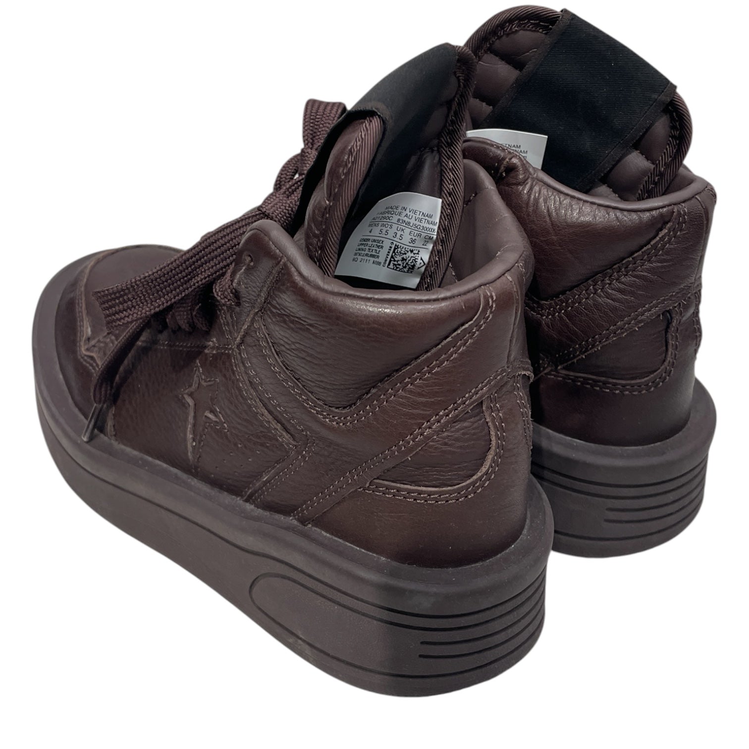 RICK OWENS DRKSHDW/CONVERSE/Hi-Sneakers/US 5.5/BRW/TURBOWPN view 2