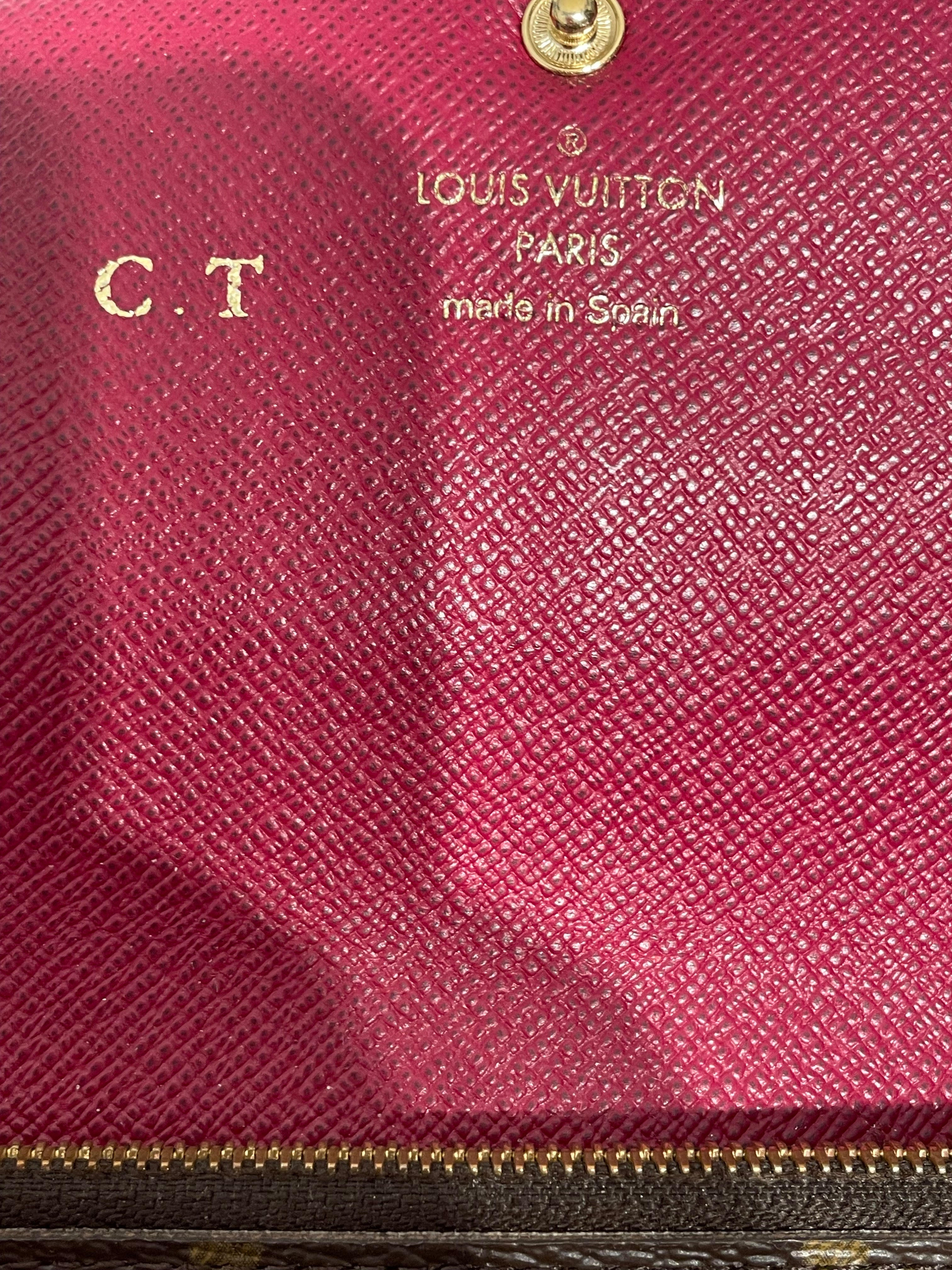 LOUIS VUITTON/Wallet/Monogram/Leather/BRW/porte international wallet view 3