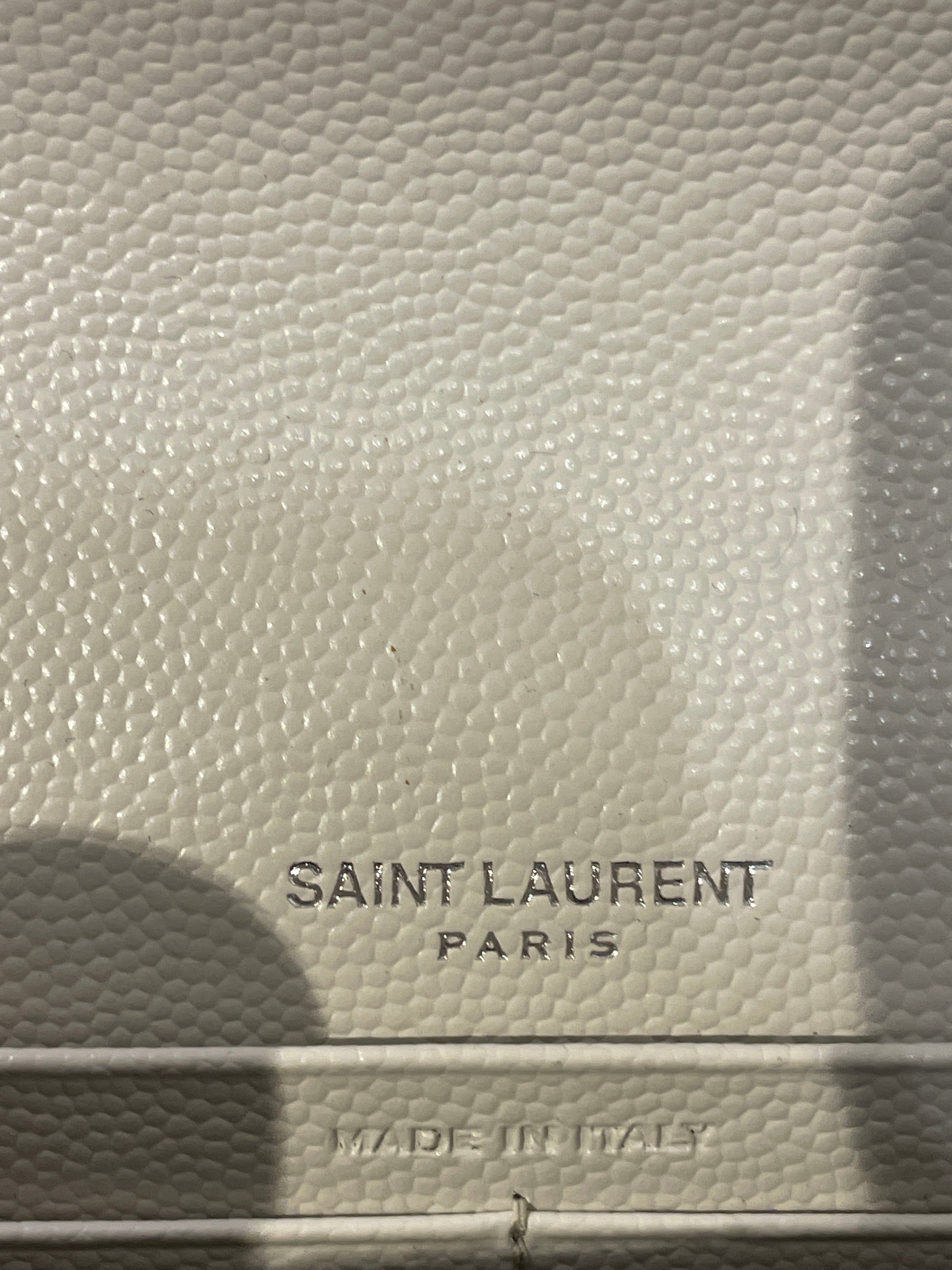 SAINT LAURENT/Cross Body Bag/Leather/WHT/ view 6