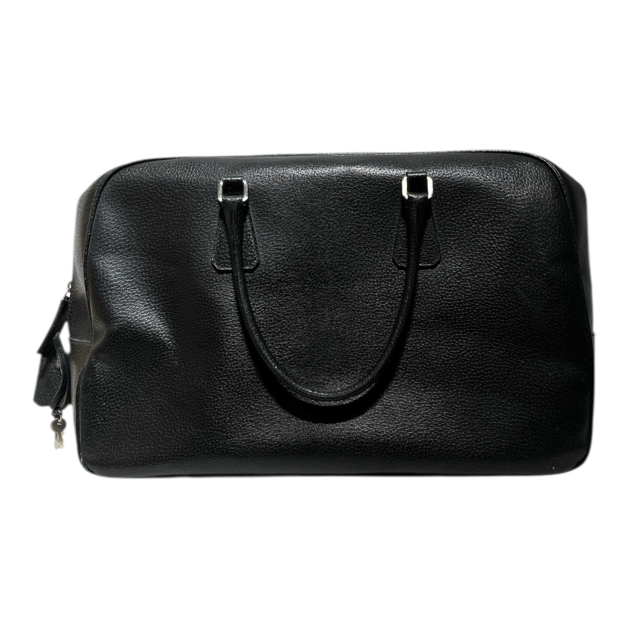 PRADA/Luggage/Leather/BLK/WEEKEND BAG view 2