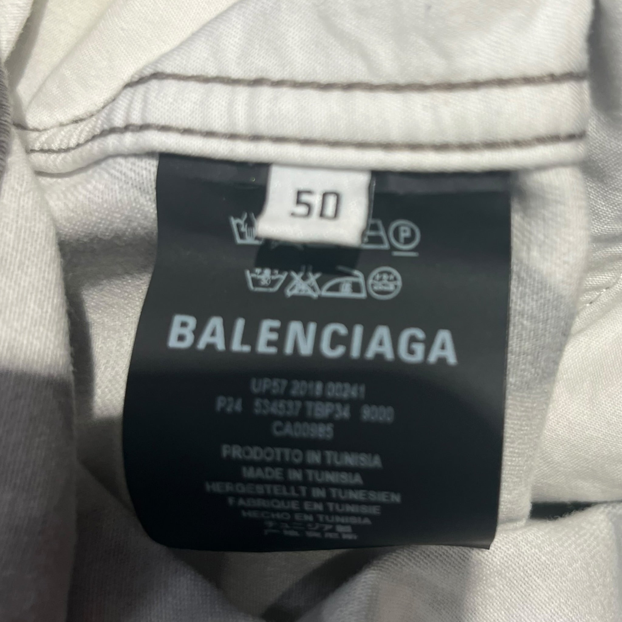 BALENCIAGA/Pants/50/Cotton/GRY/Camouflage/ view 4