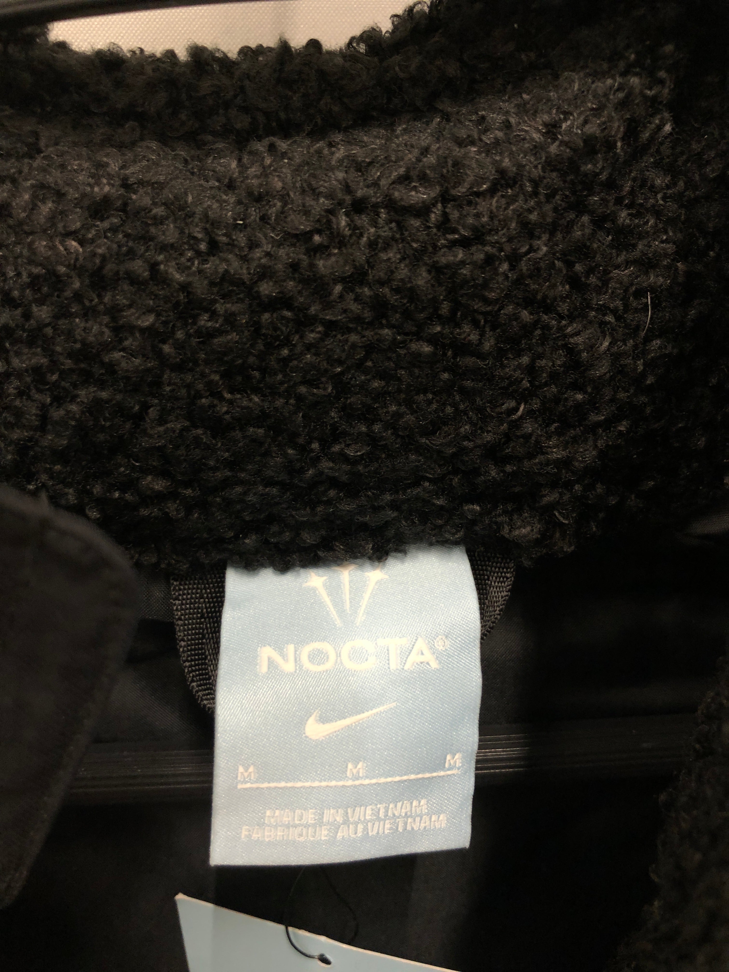 NOCTA/Puffer Jkt/M/Nylon/BLK/VEST, center logo view 3
