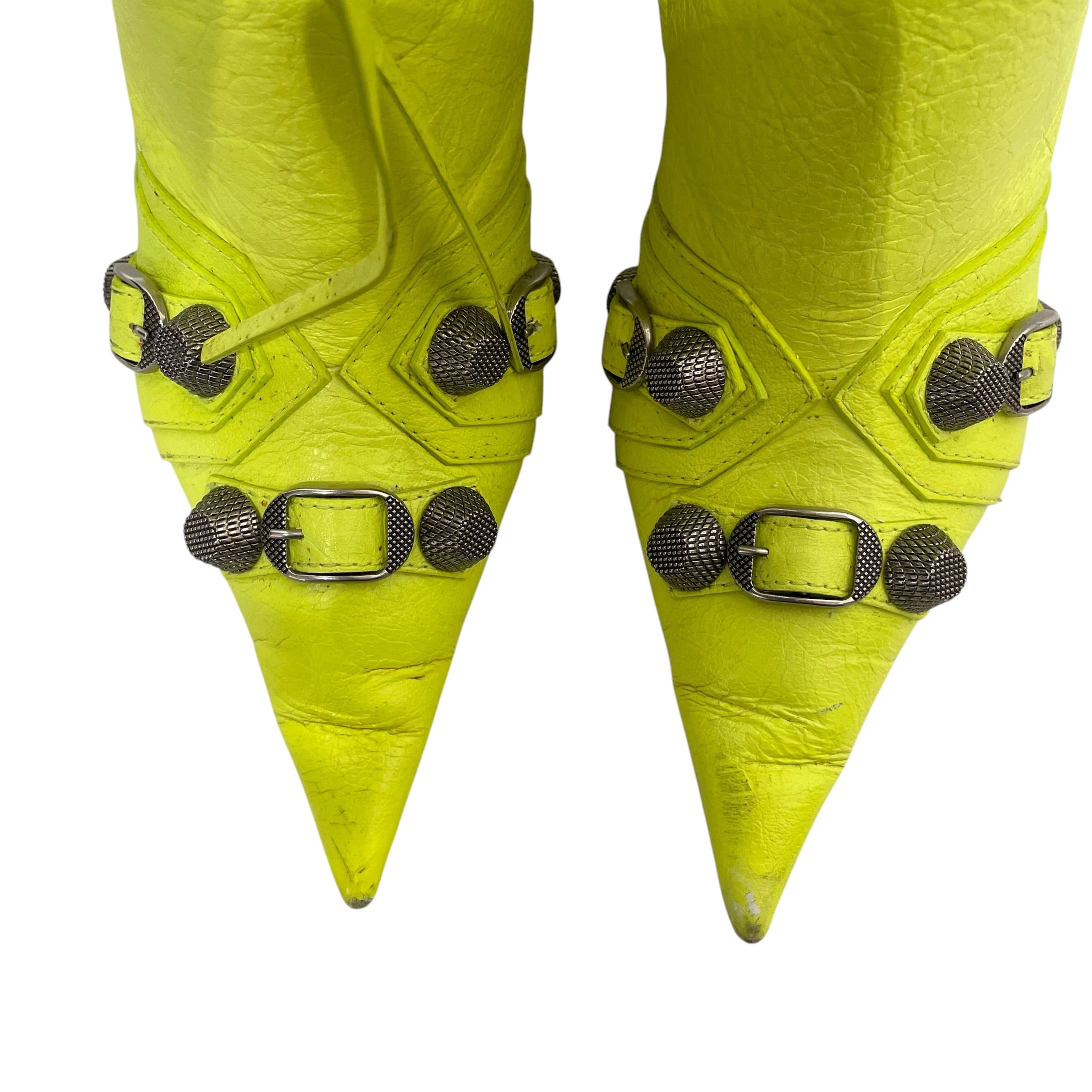BALENCIAGA/Long Boots/EU 36/Leather/GRN/cagole view 7