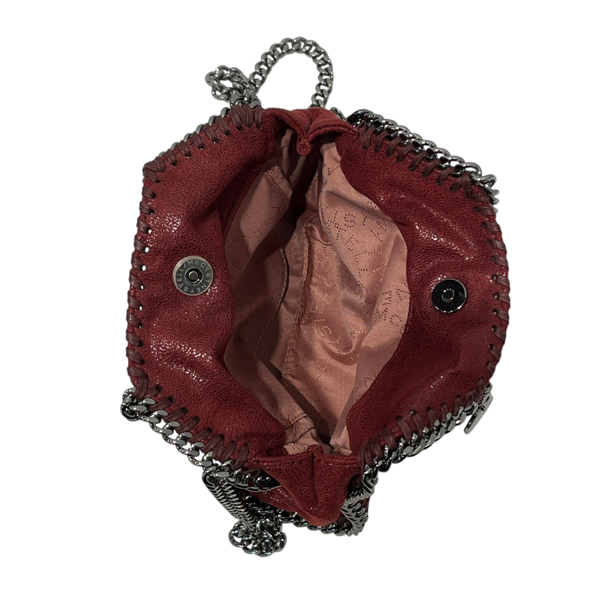 STELLAMcCARTNEY/Cross Body Bag/Suede/BRD/Burgundy Falabella Mini Tote view 4