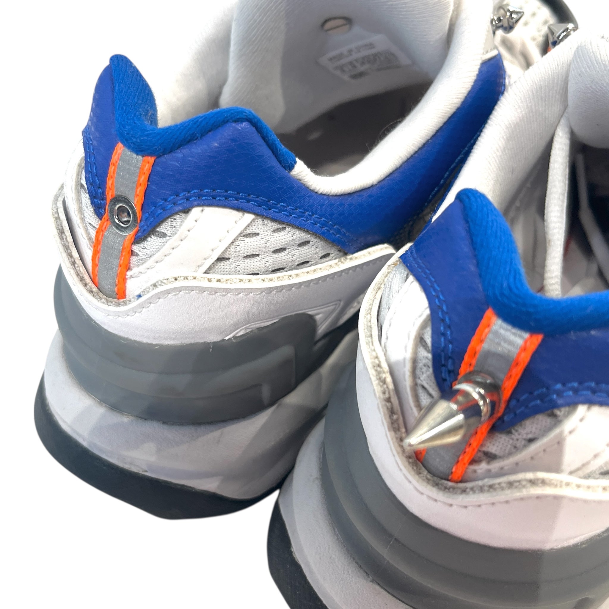 VETEMENTS/Reebok/Low-Sneakers/US 9/BLU/Blue, Orange & Spikes view 6