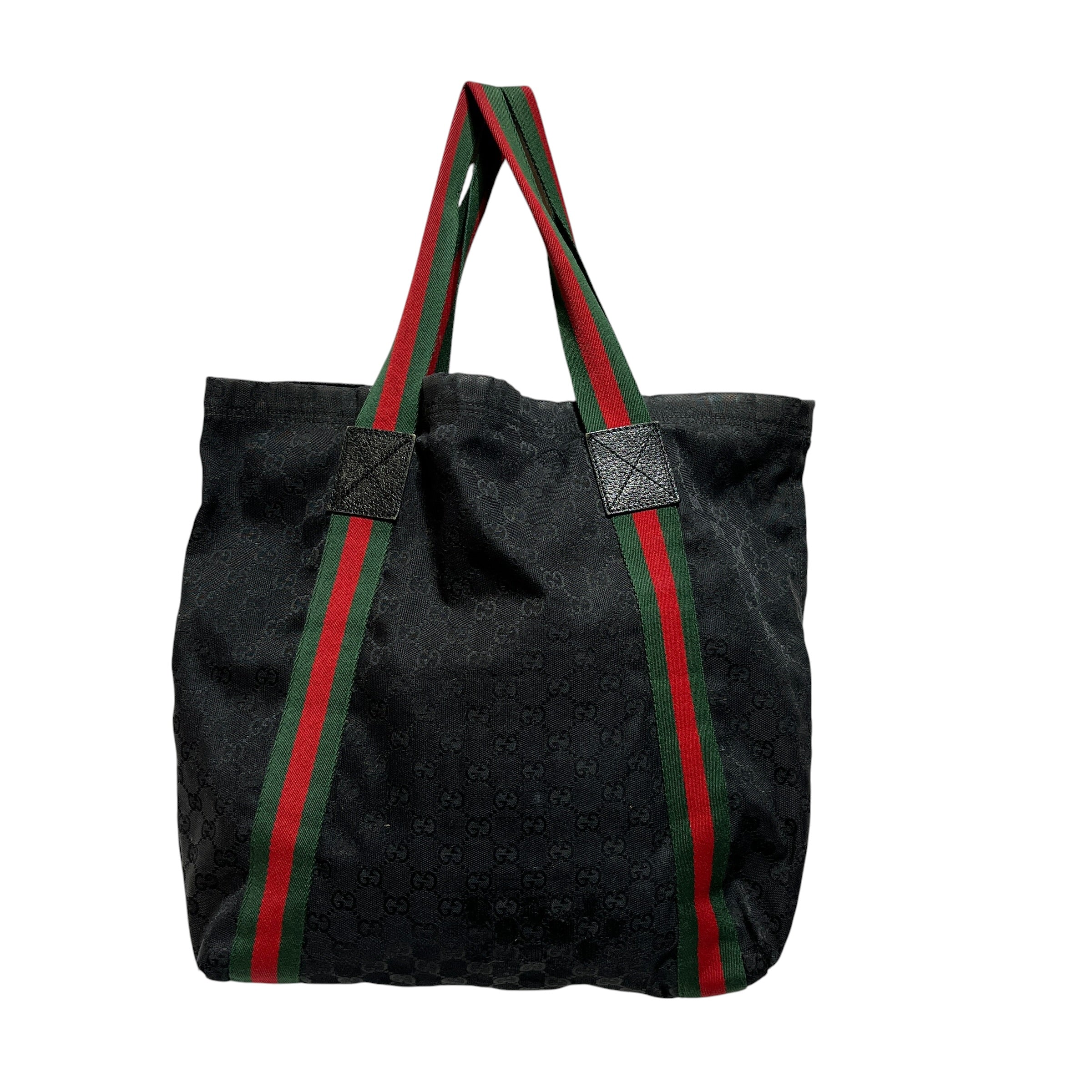 GUCCI/Tote Bag/Monogram/Cotton/BLK/VINTAGE TOTE view 2