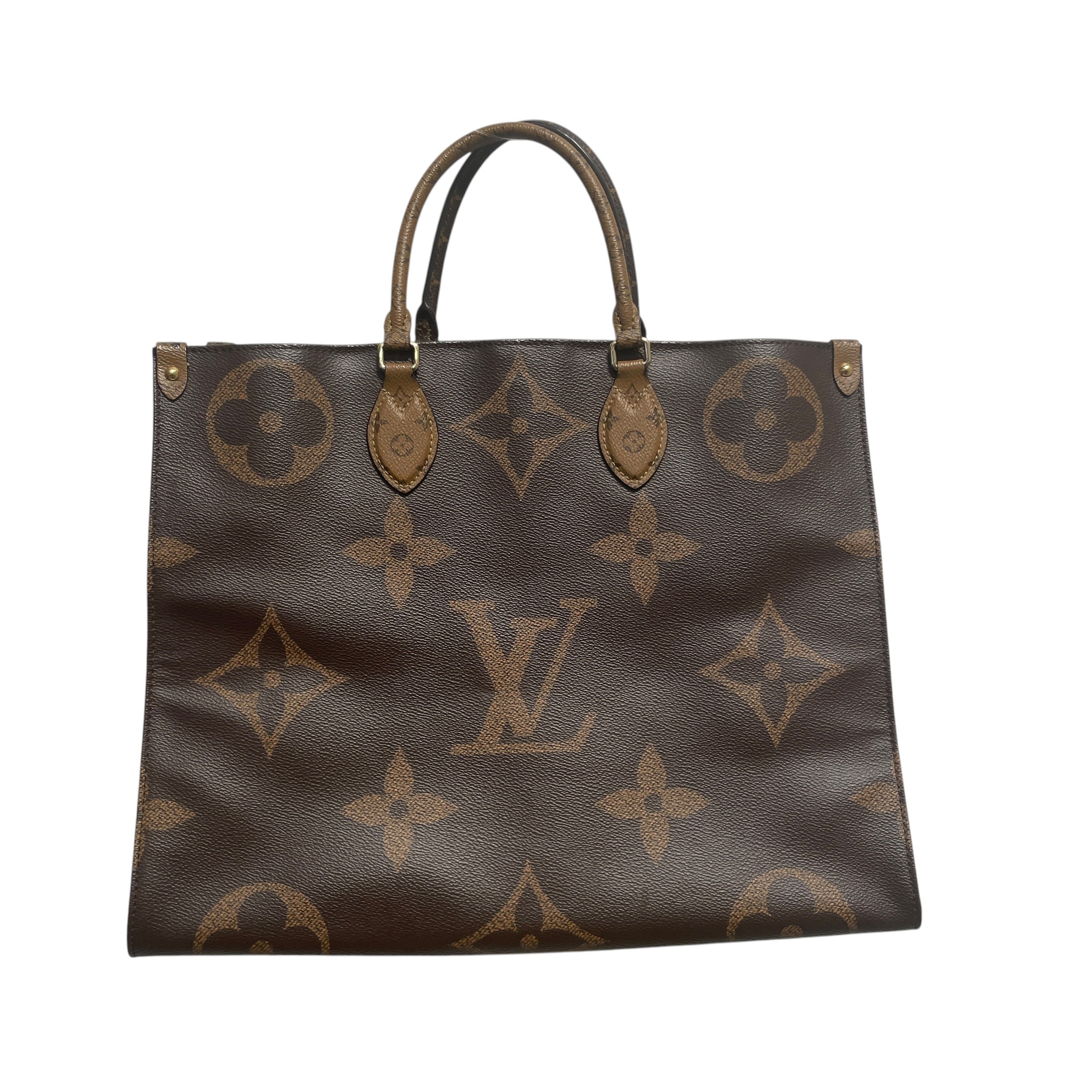 LOUIS VUITTON/Hand Bag/Monogram/Leather/BRW/GM MONOGRAM BAG OnTheGo Tote view 1