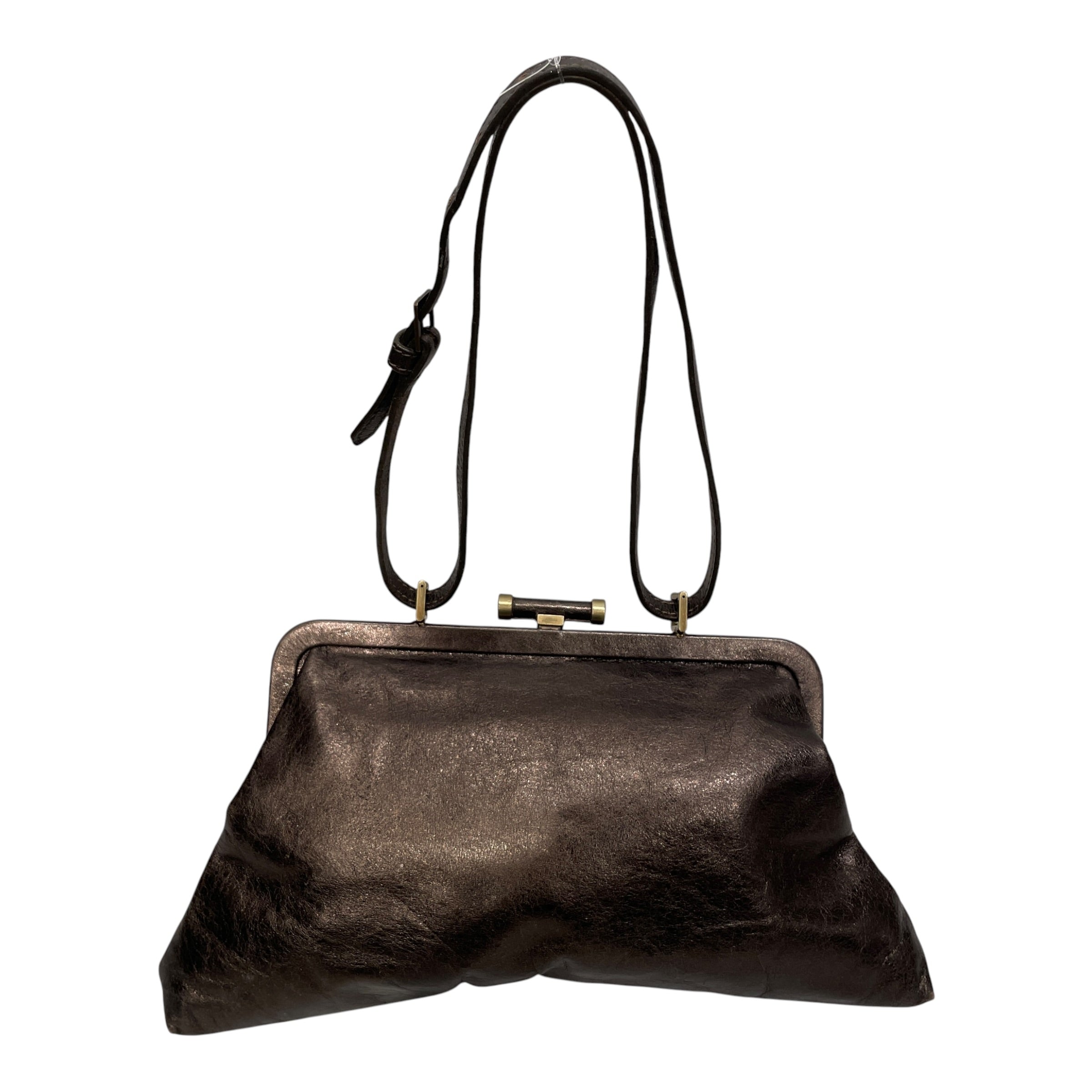 BURBERRY/Clutch Bag/Leather/BRW/METALLIC view 2