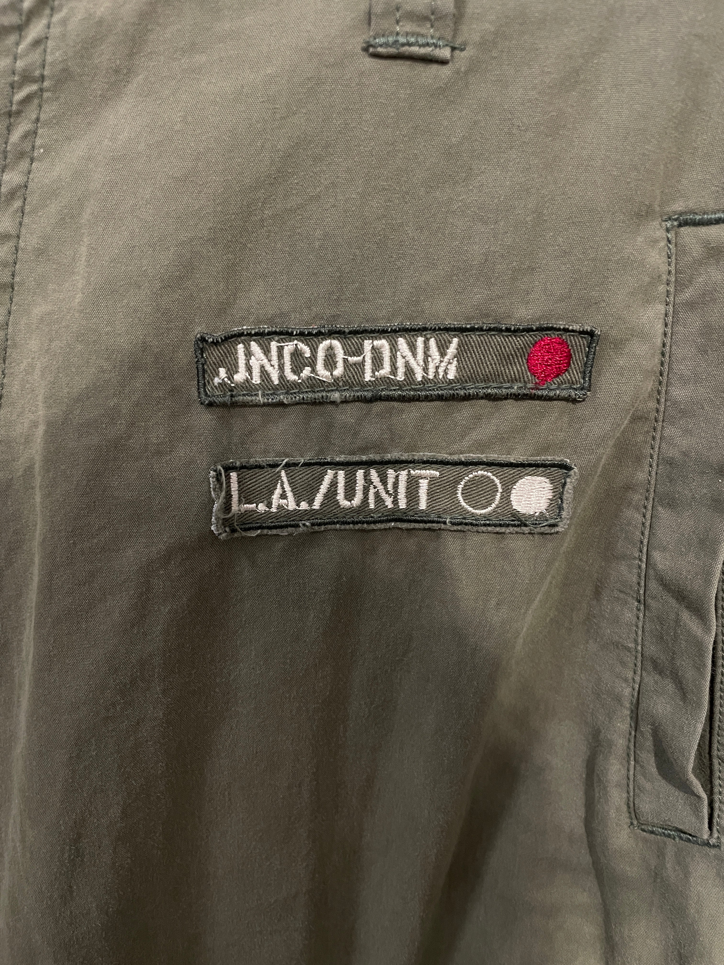 JNCO/Cargo Pants/36/Cotton/GRN/army jnco skull patch view 5