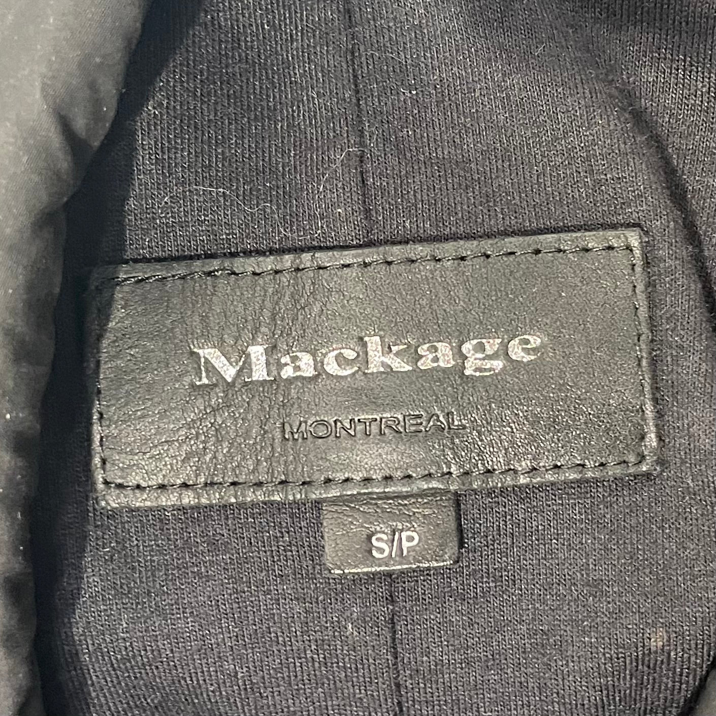 MACKAGE/Trench Coat/S/Polyester/BLK/RIBBED MOTO SLEEVES view 3