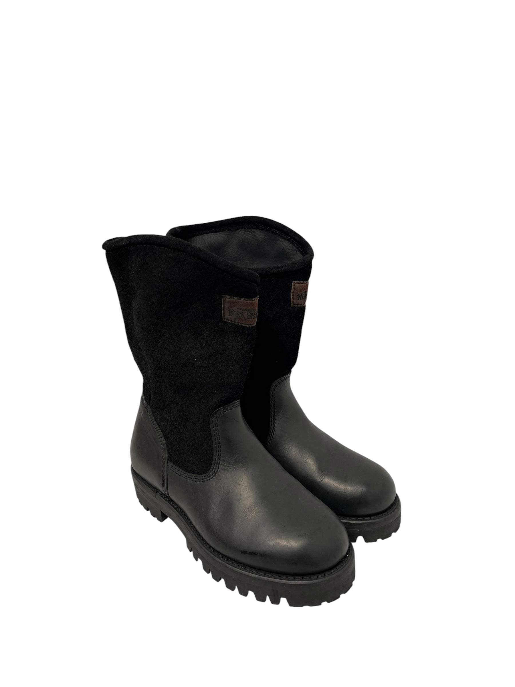 STUSSY/OUR LEGACY/Boots/EU 37/Leather/BLK/COLLAB WADER BOOTS view 1