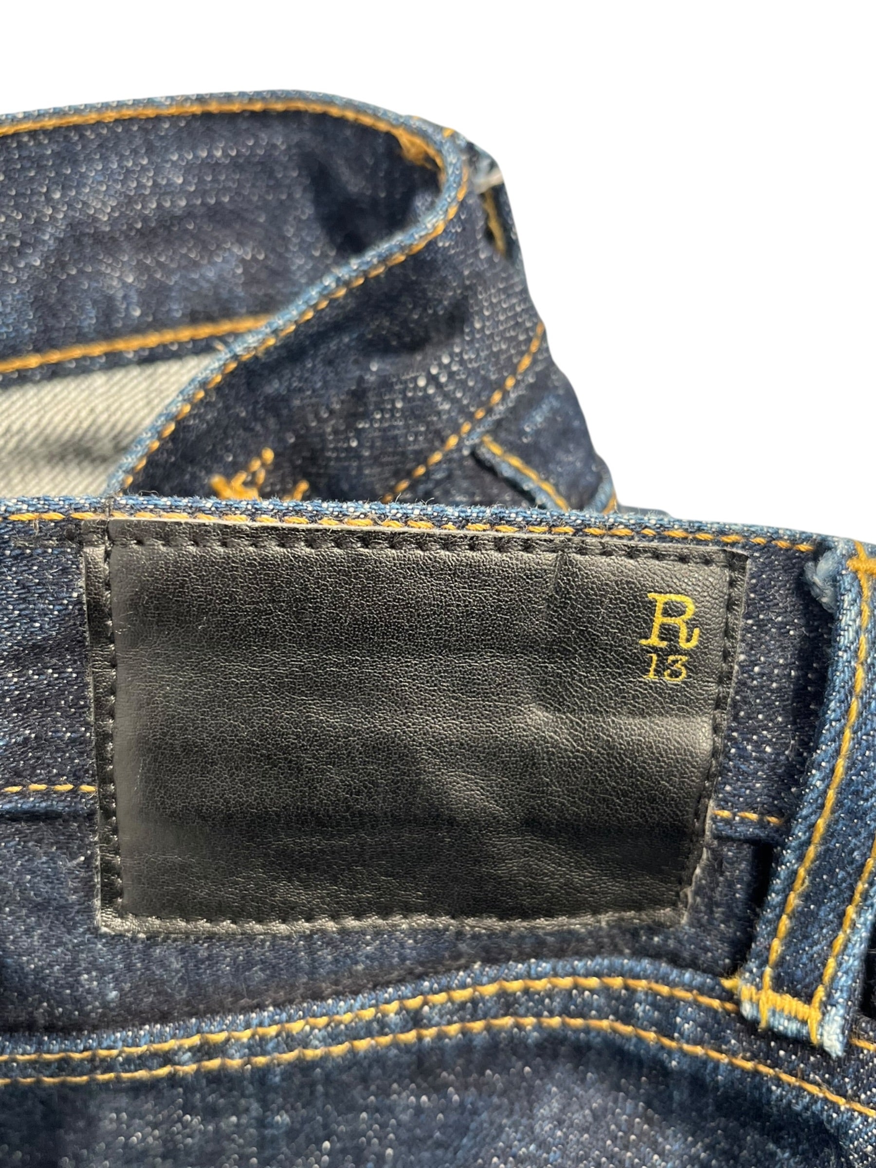 R13/Wide Leg Pants/28/Cotton/BLU/SELVIDGE view 3