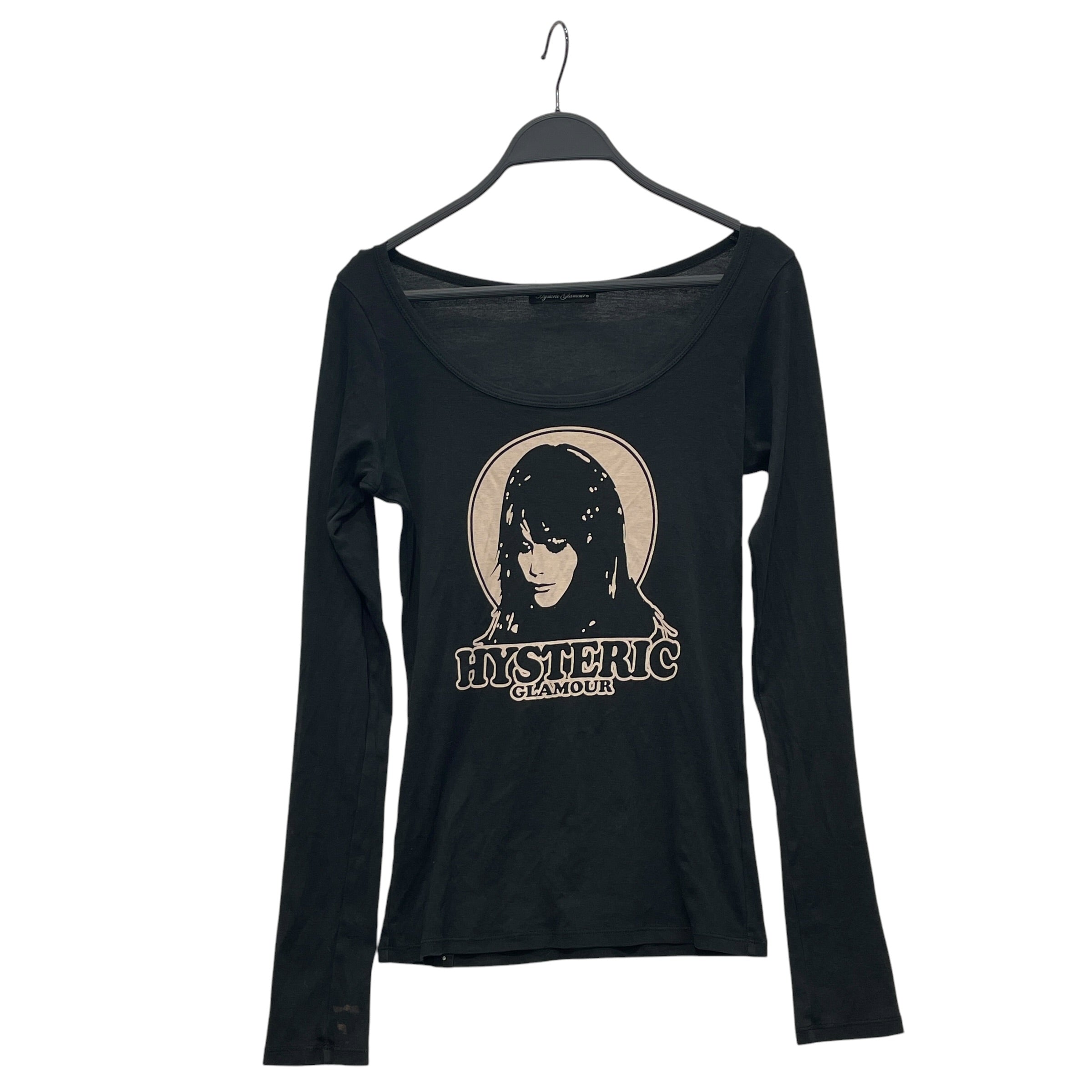 HYSTERIC GLAMOUR/LS T-Shirt/S/Cotton/BLK/WOMEN view 1