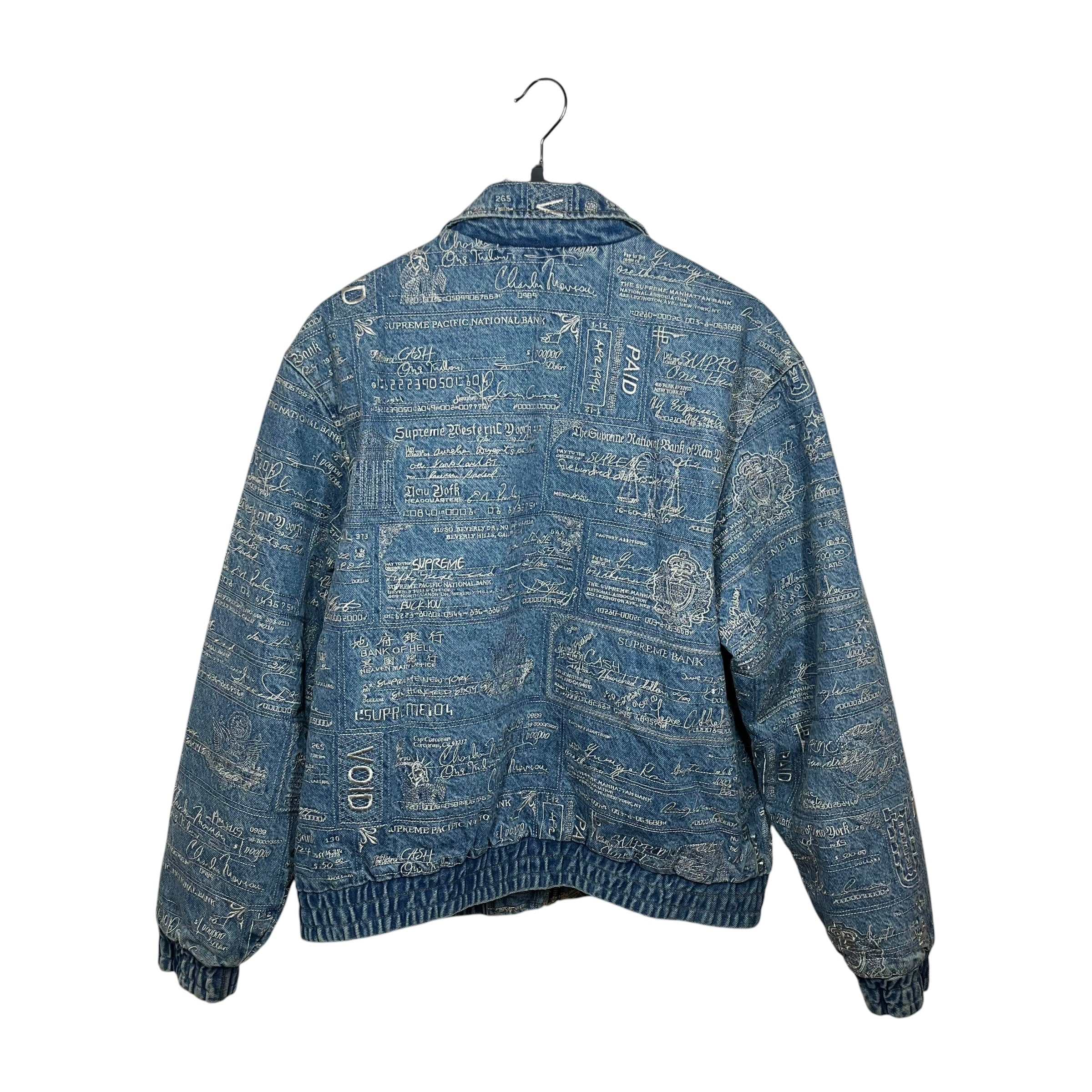 Supreme/Denim Jkt/L/Denim/BLU/All Over Print/CHECKS EMBROIDERED JACKET view 2