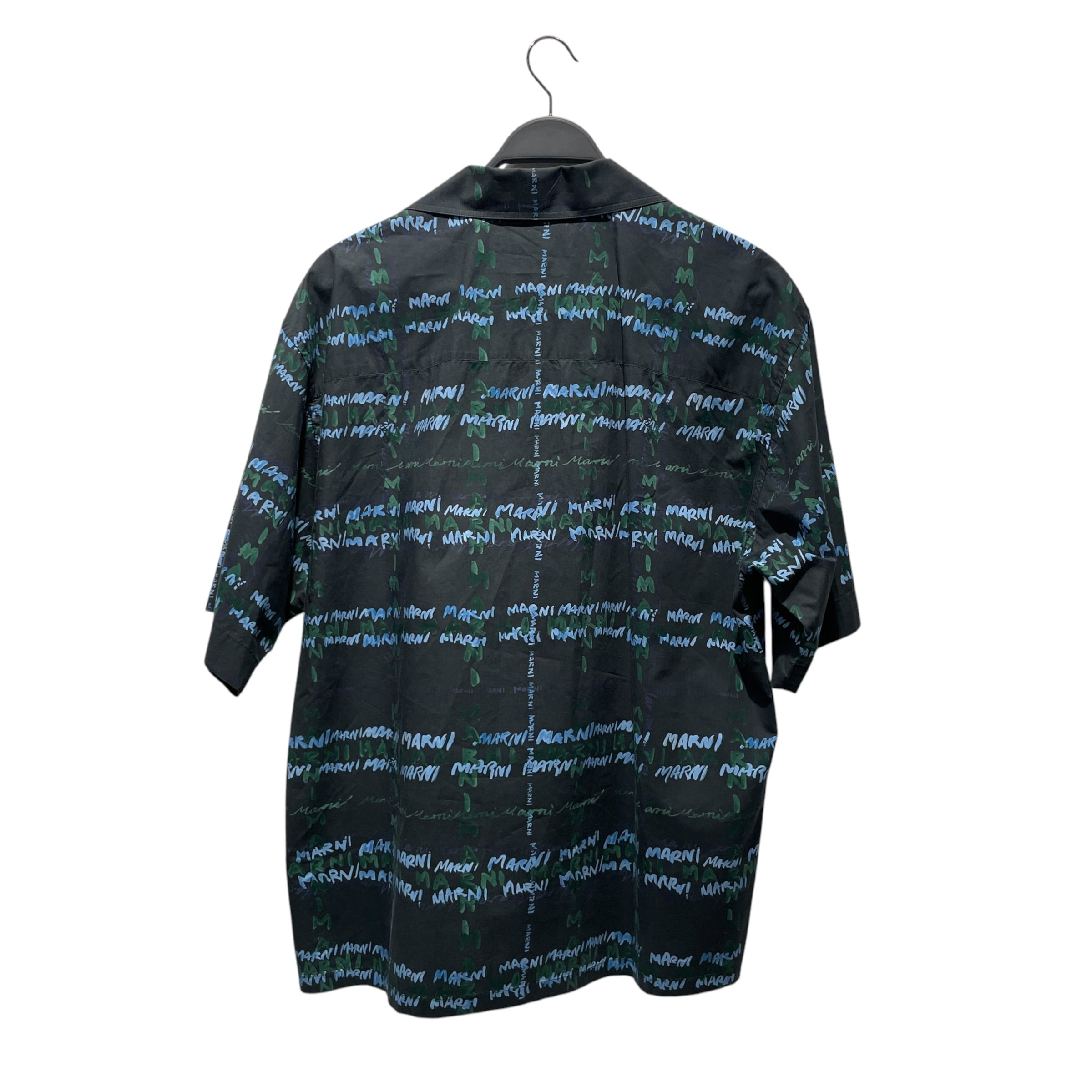 MARNI/SS Shirt/50/Cotton/NVY/All Over Print/ view 2