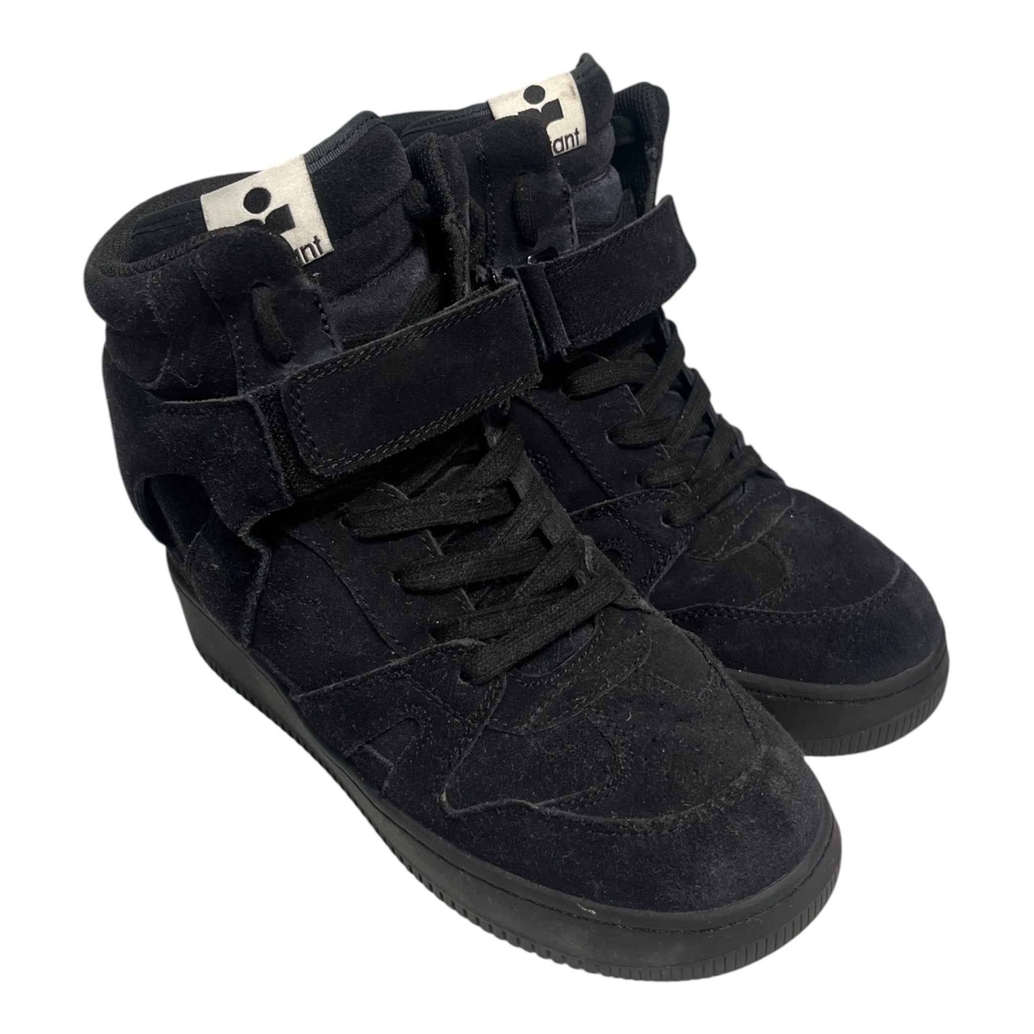ISABEL MARANT/Hi-Sneakers/US 8/Suede/BLK/WEDGE SNEAKER view 1