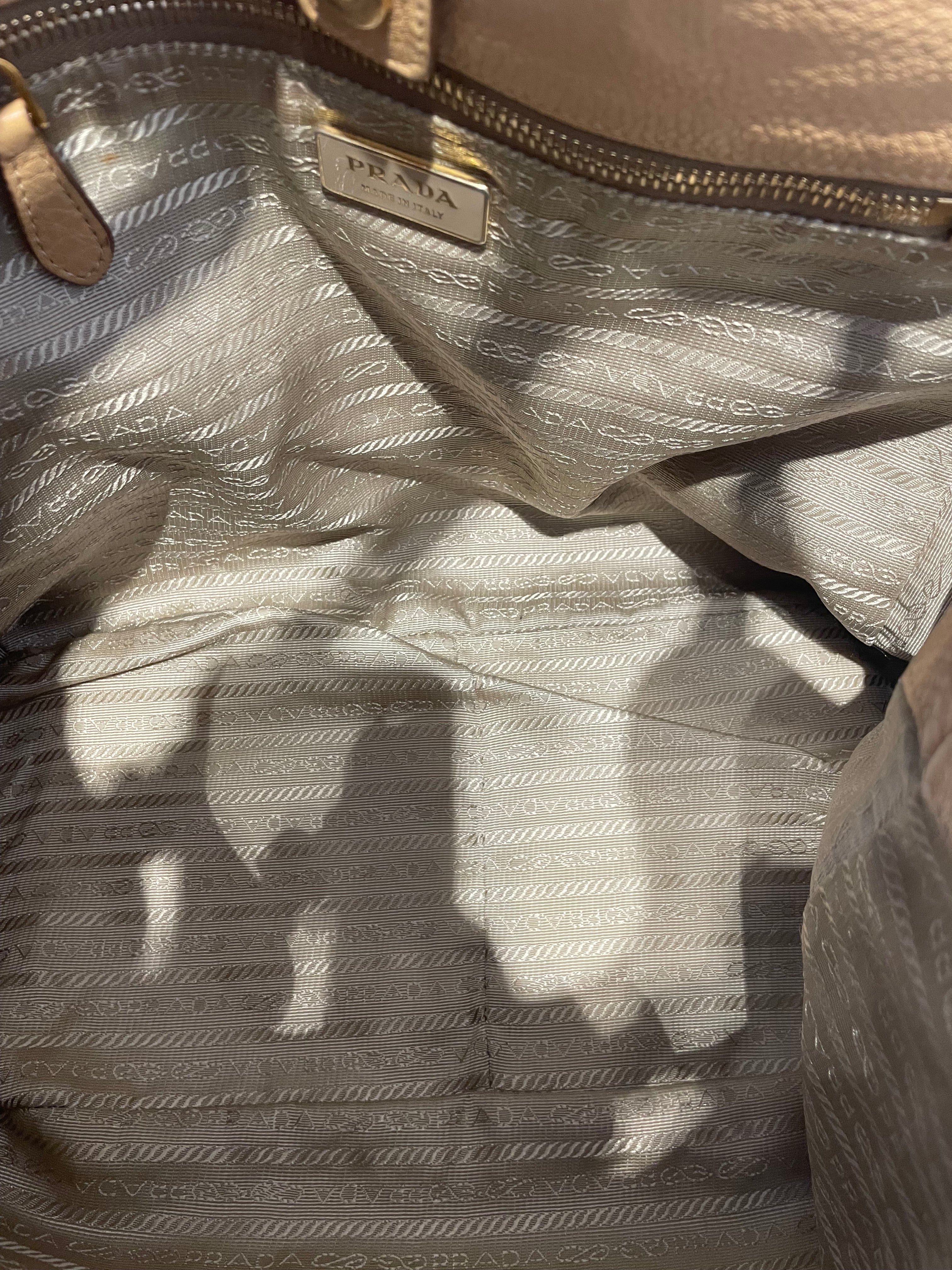PRADA/Bag/Leather/BEG/cervo antik hobo view 3