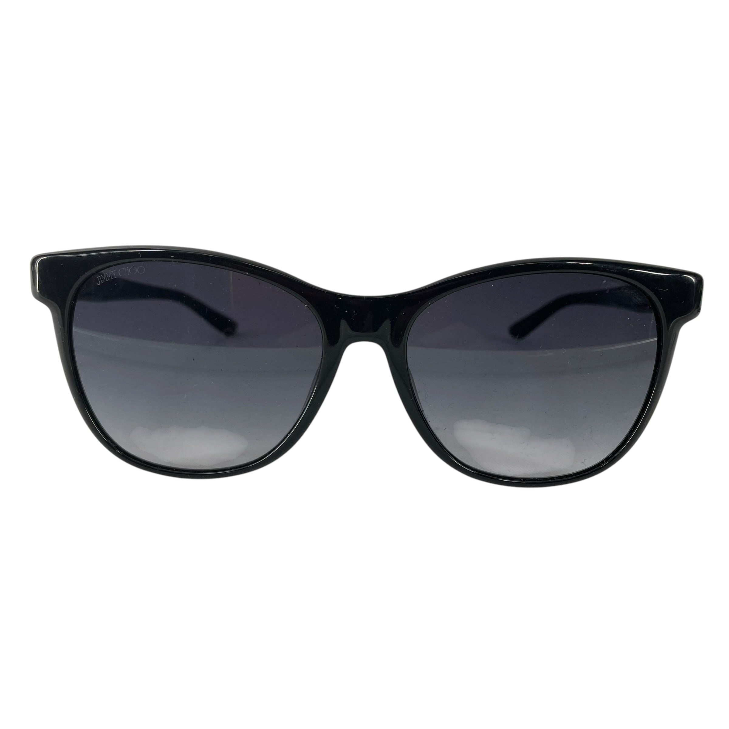 JIMMY CHOO/Sunglasses/Plastic/BLK/JUNE/F/S SPARKLE LOGO SHADES view 1