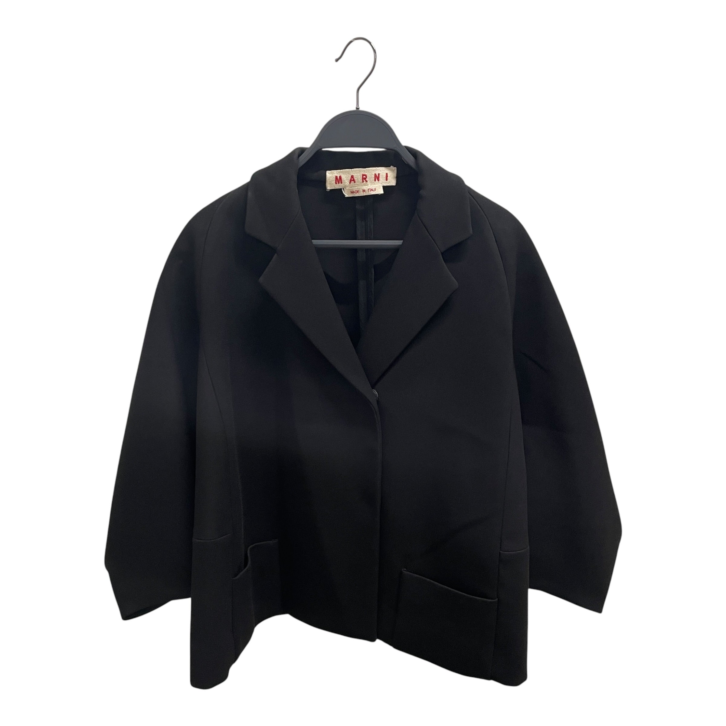 MARNI/Blouson/S/Silk/BLK/exaggerated sleeves view 1