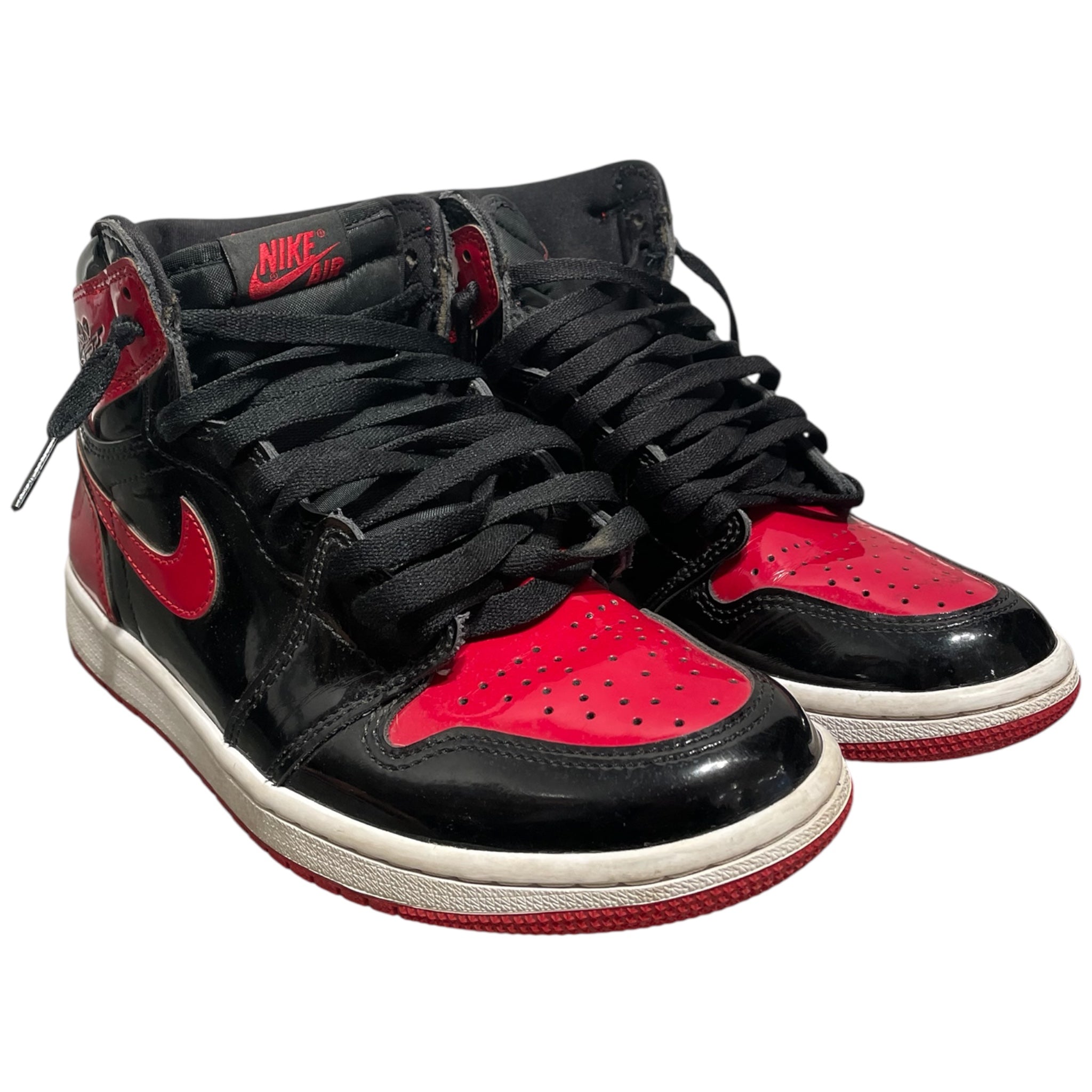 NIKE/Hi-Sneakers/US 7.5/Leather/RED/Jordan 1 Patent Bred view 1