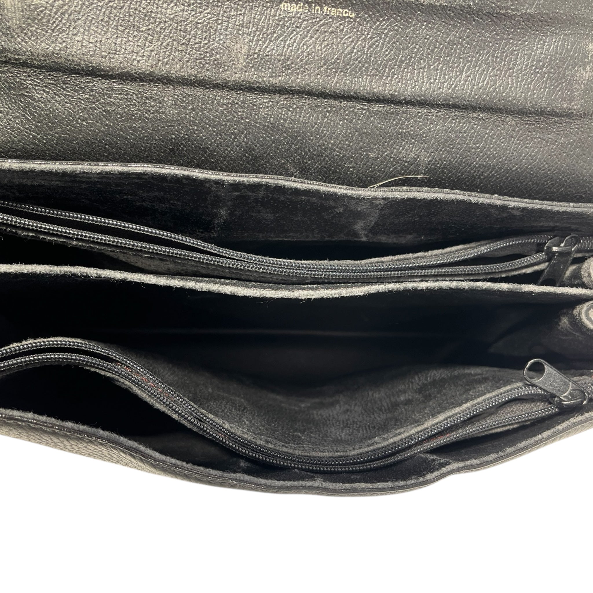 Courreges/Hand Bag/BLK/blak and brwn leather view 7