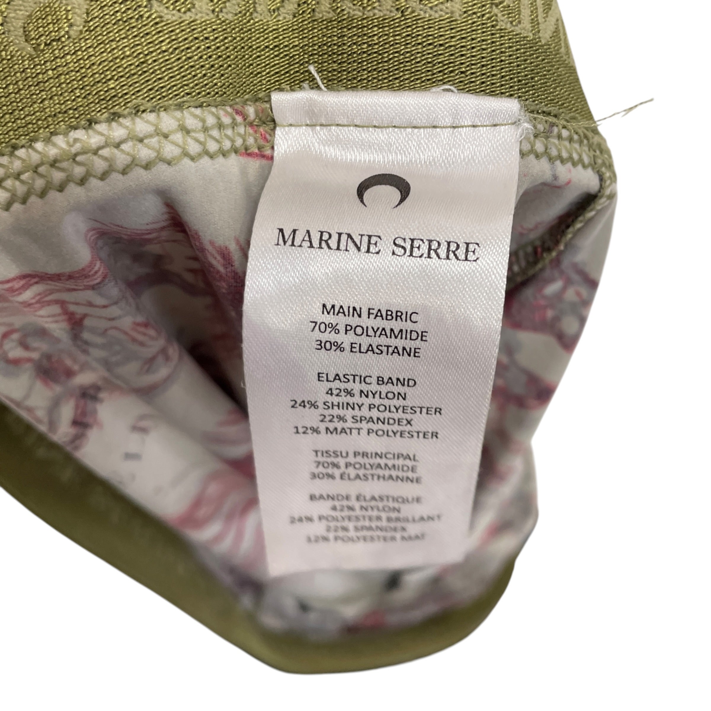 MARINE SERRE/Bottoms/L/All Over Print/Polyester/GRN/leggings/RED TATTOO PRINT view 4