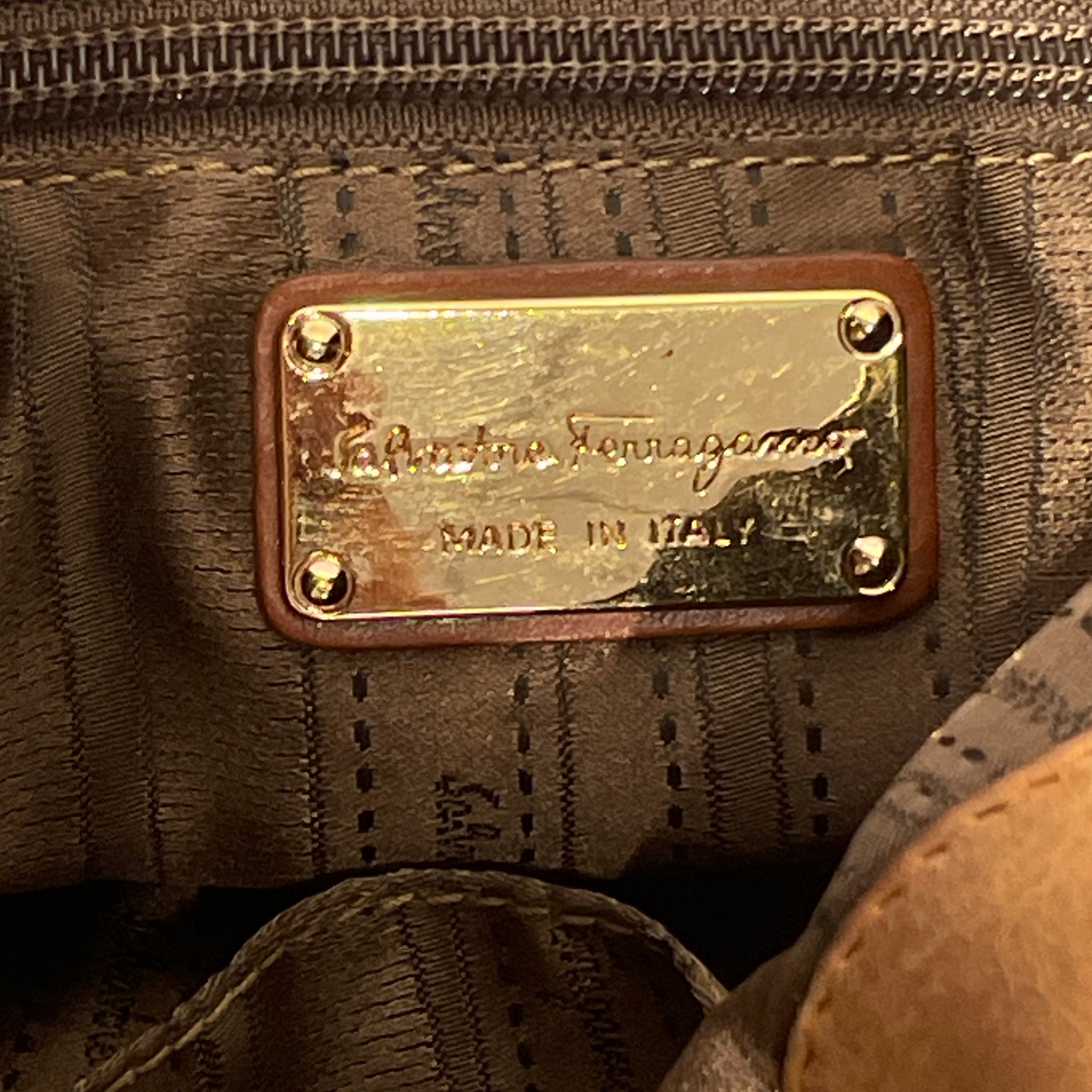 Salvatore Ferragamo/Bag/Leather/BEG/GANCINI HOBO BAG view 4