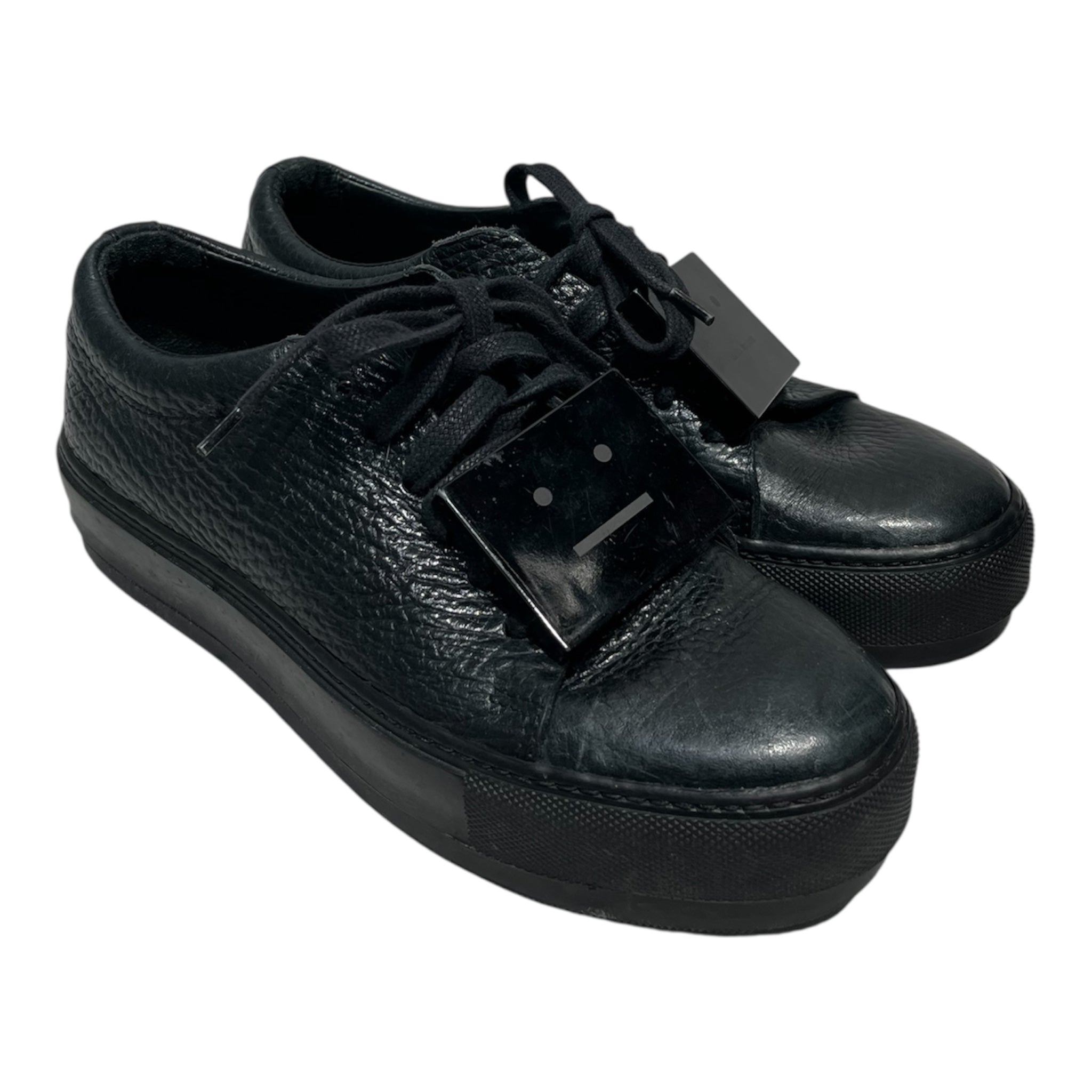 Acne Studios/Low-Sneakers/Leather/BLK/ADRIANA GRAIN view 1