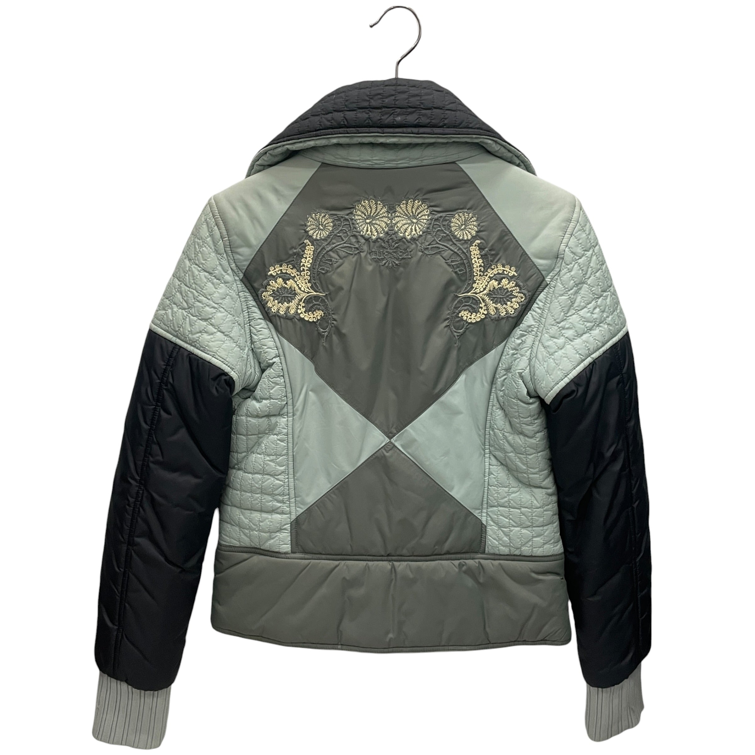 DIESEL/Jacket/XS/Nylon/BLK/BLK/GRN EMBROIDERED view 2