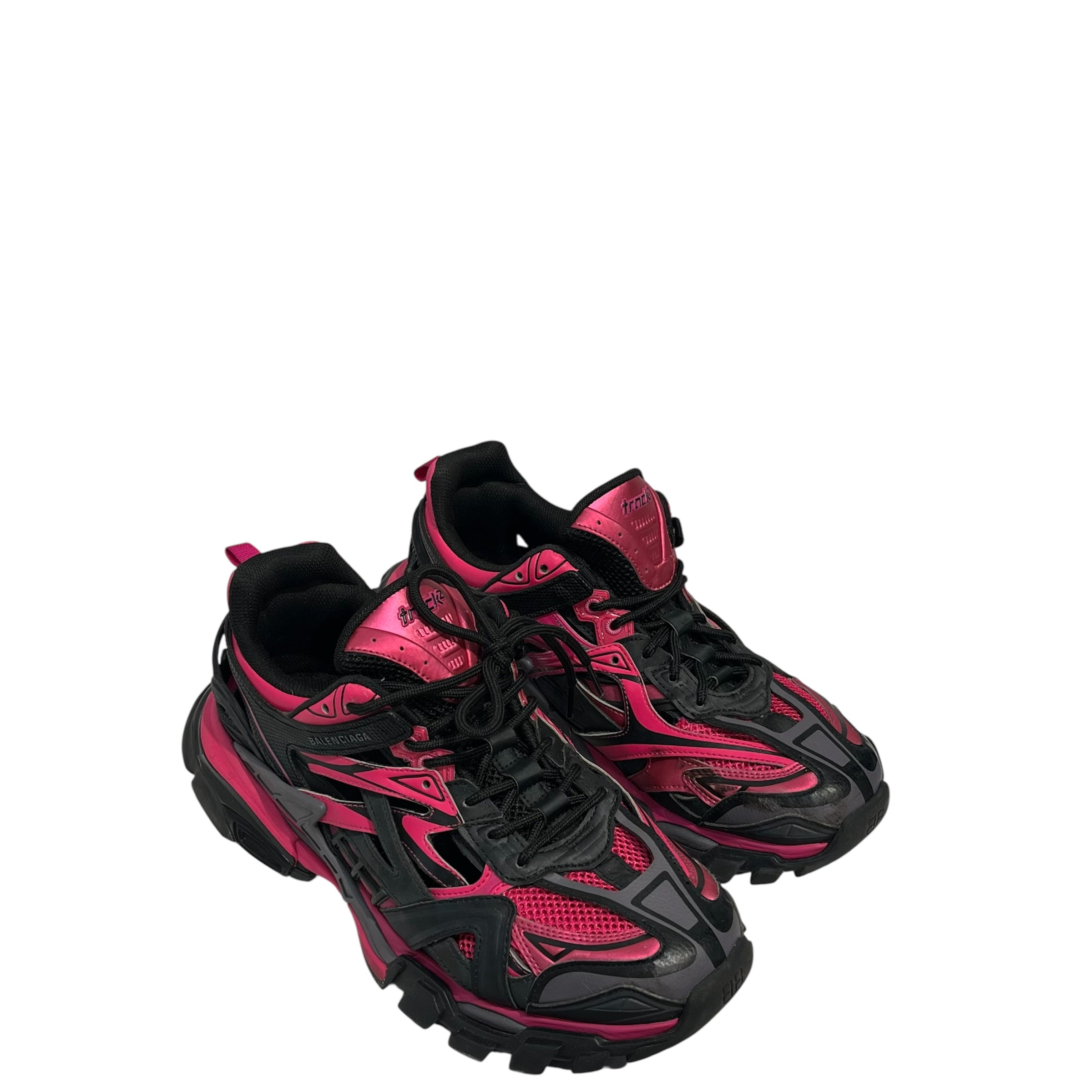 BALENCIAGA/Low-Sneakers/EU 43/Cotton/BLK/Track 2 Pink view 1