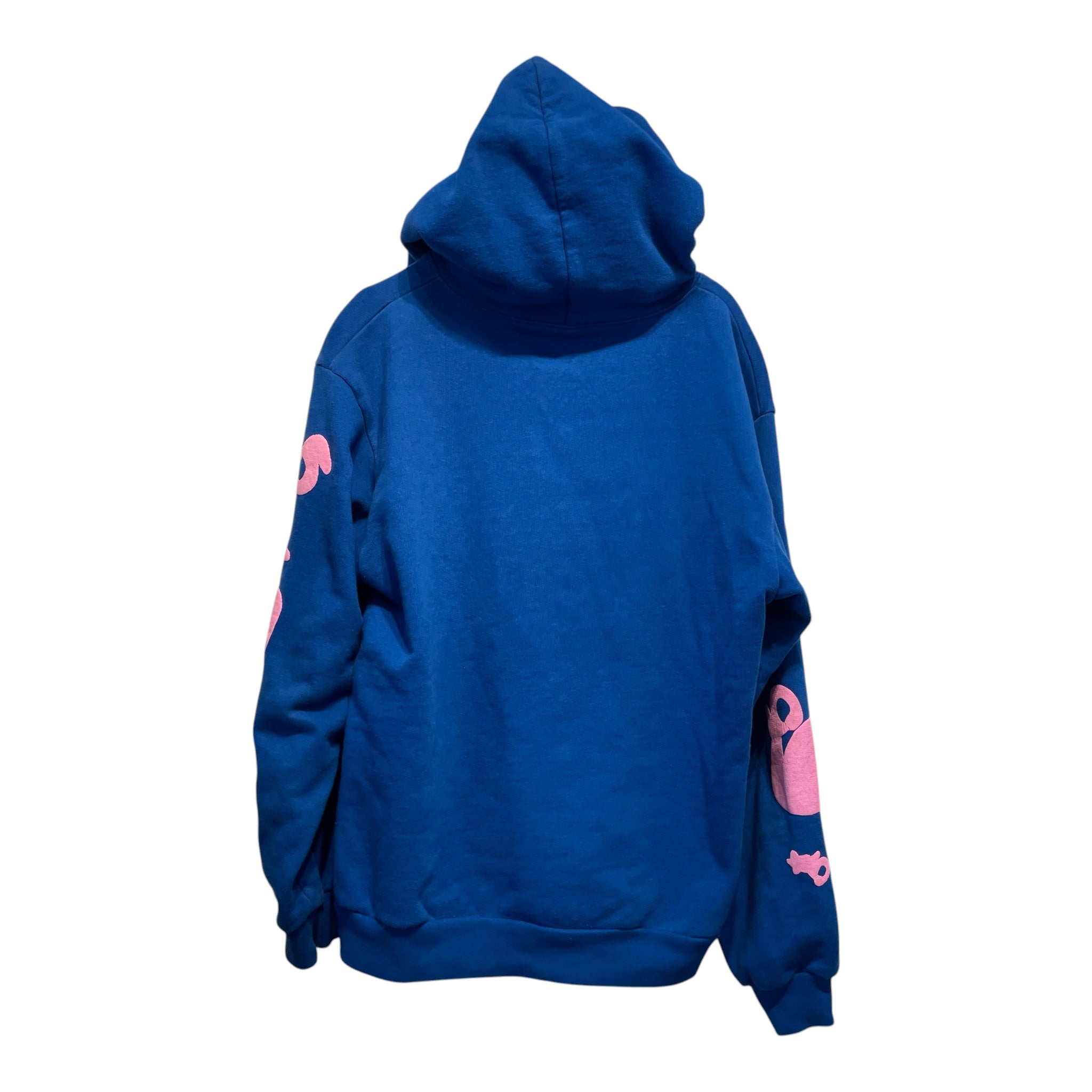 Sp5der/Hoodie/S/Cotton/BLU/Oversize/ view 2