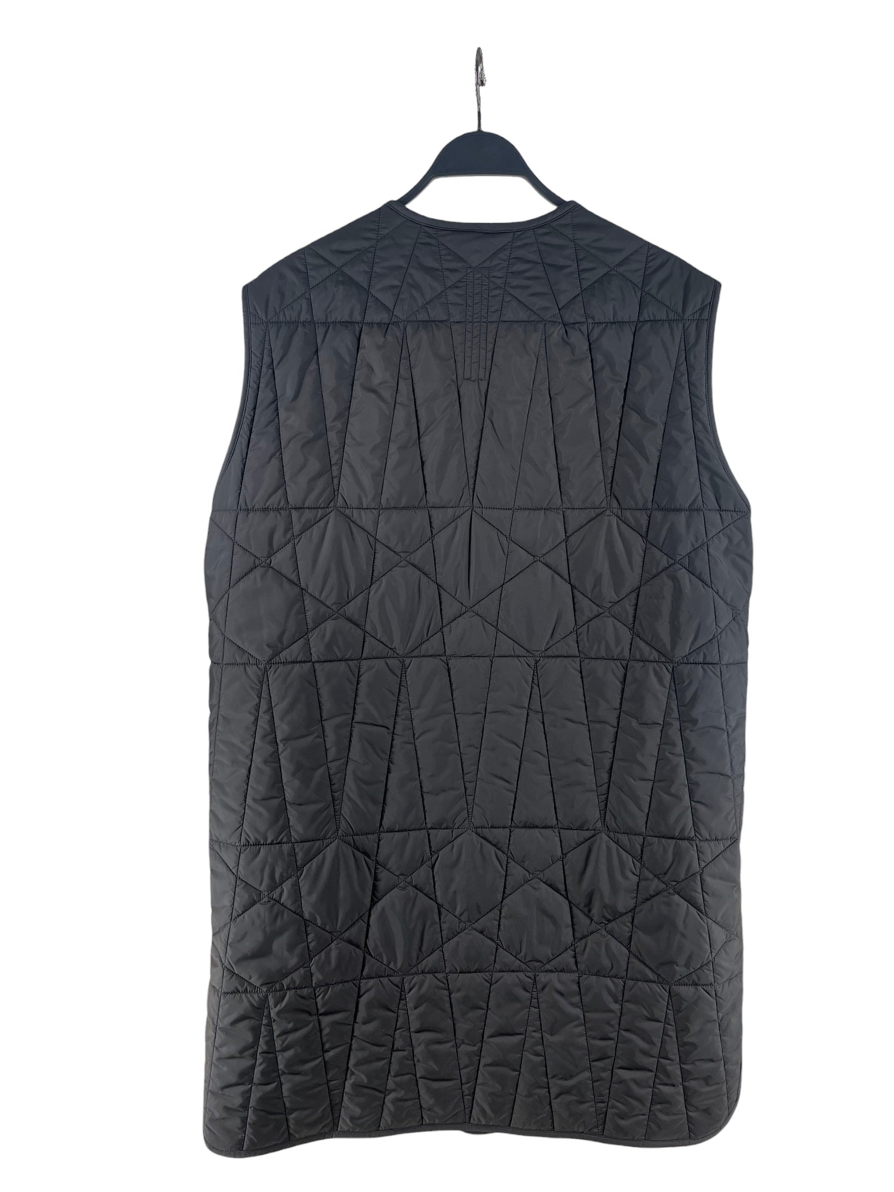 RICK OWENS DRKSHDW/Puffer Vest/L/Nylon/BLK/DRKSHDW QUILTED LINER VEST view 2