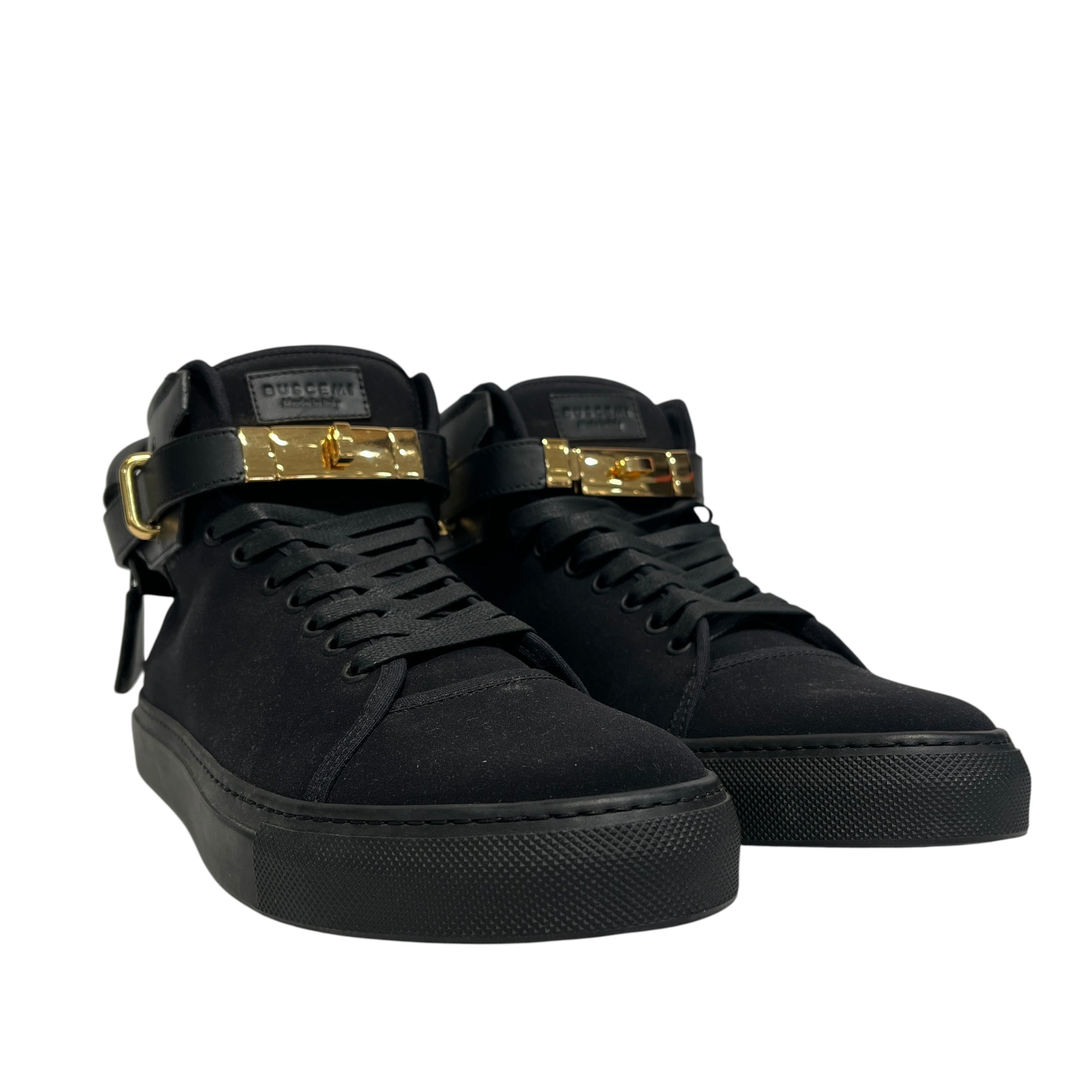 BUSCEMI/Hi-Sneakers/US 12/Cotton/BLK/ view 1