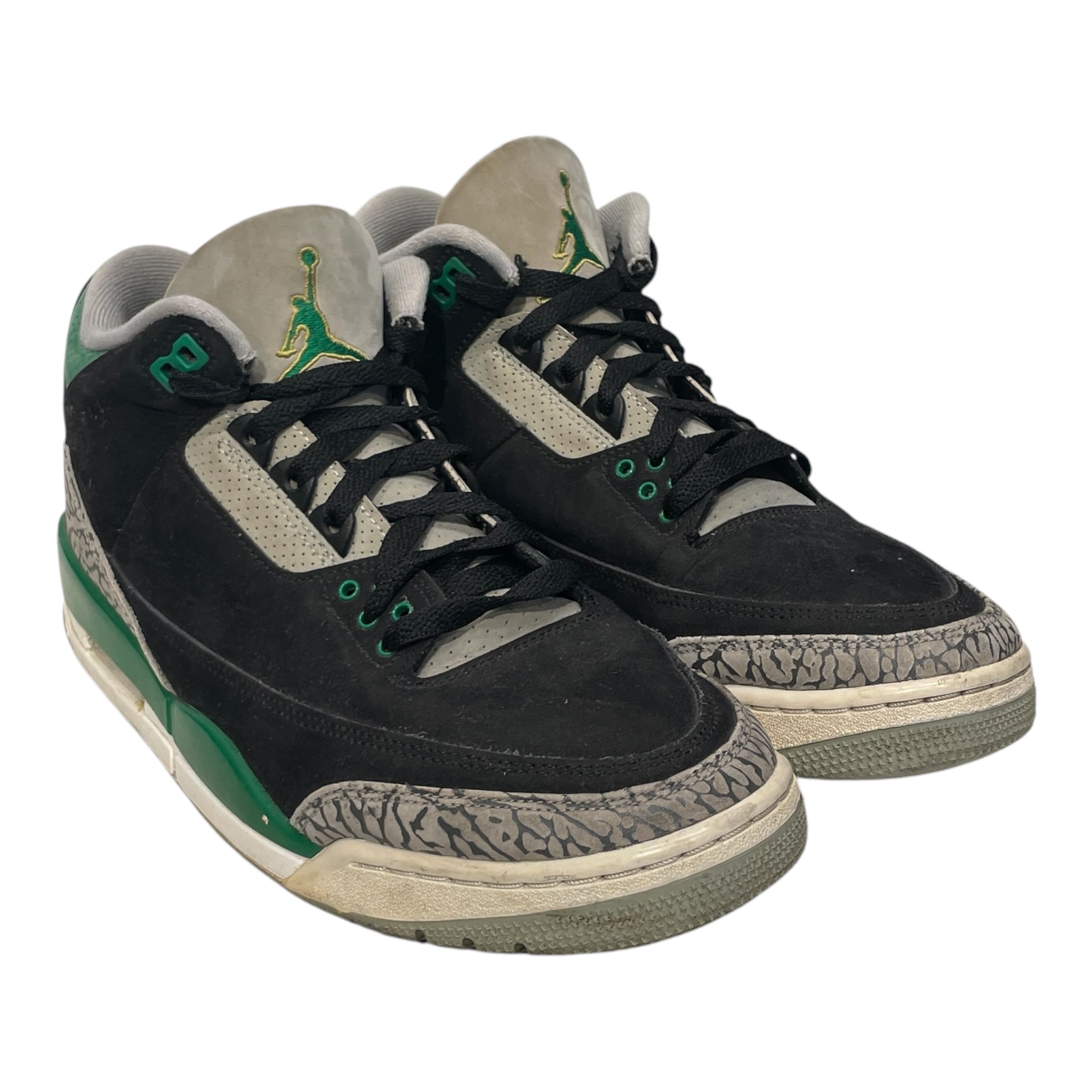 NIKE/Hi-Sneakers/US 9.5/Polyester/BLK/RETRO 3 PINE GREEN view 1
