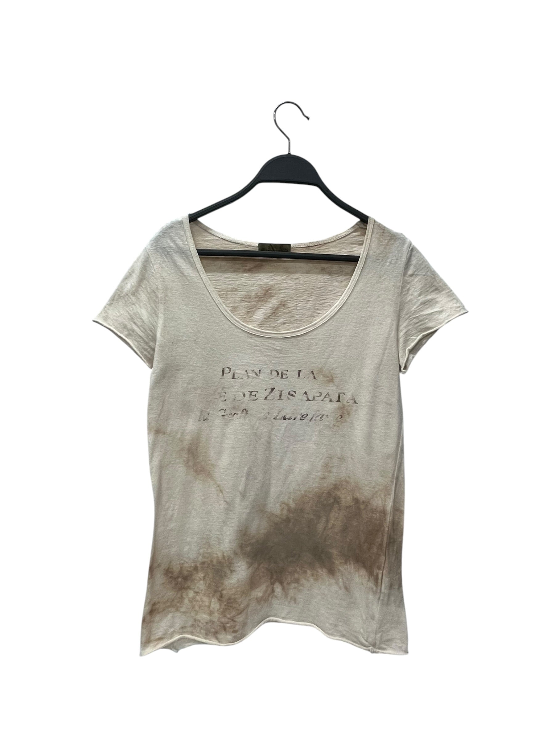 goa/T-Shirt/Cotton/CRM/Plan De La Map Tee view 1