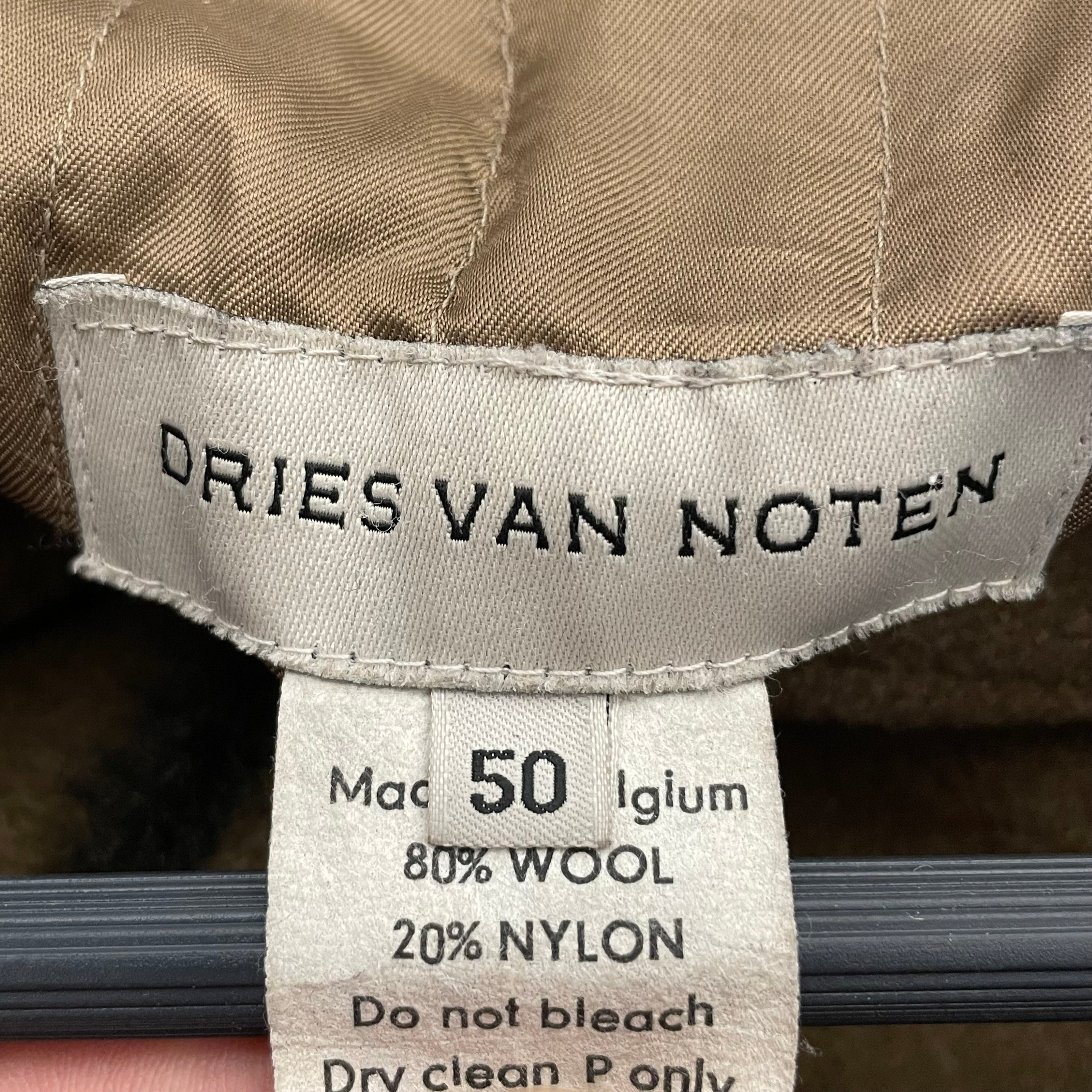 DRIES VAN NOTEN/Peacoat/50/Wool/GRN/fur trim view 4