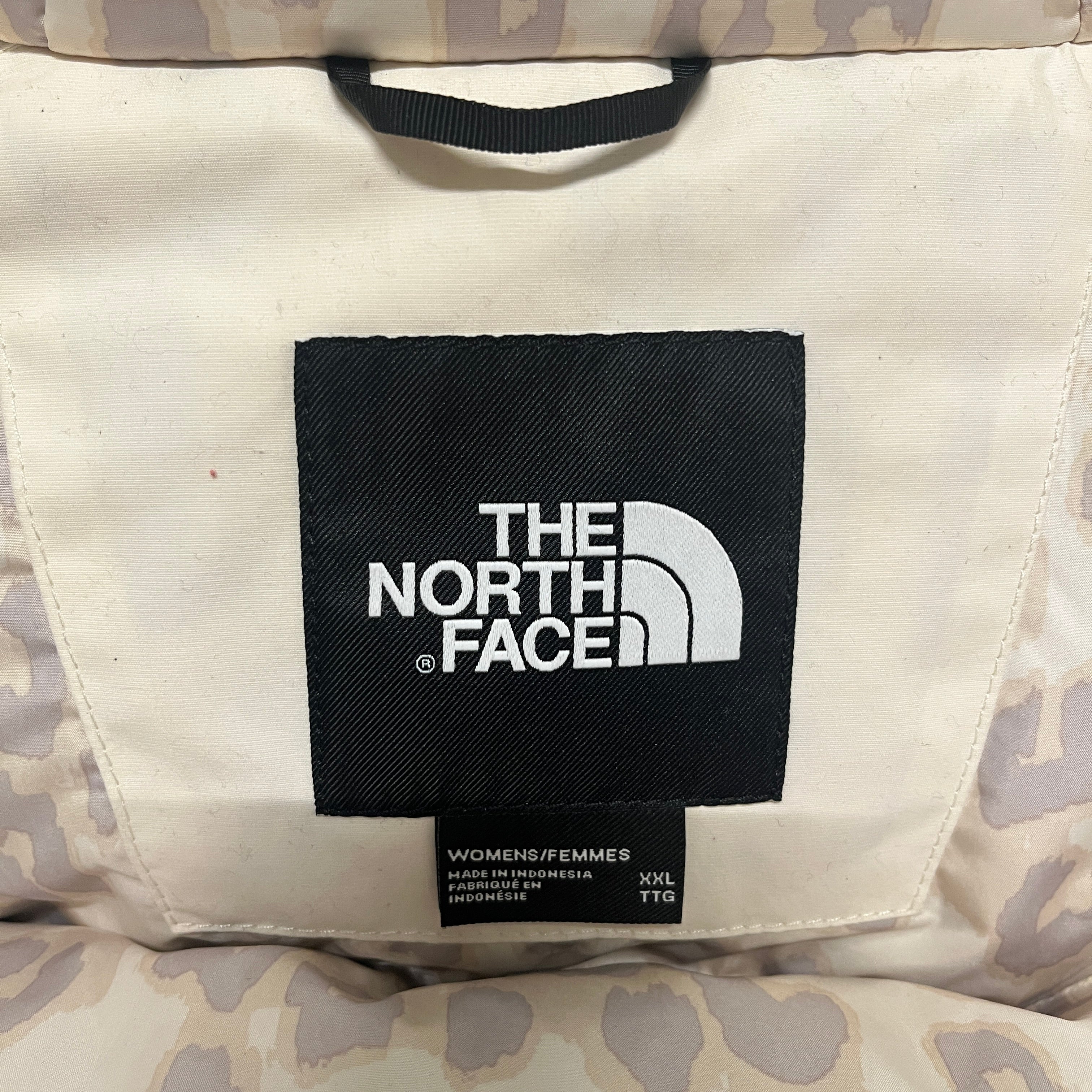 THE NORTH FACE/Puffer Jkt/XXL/Nylon/WHT/FAUX FUR HOOD view 3