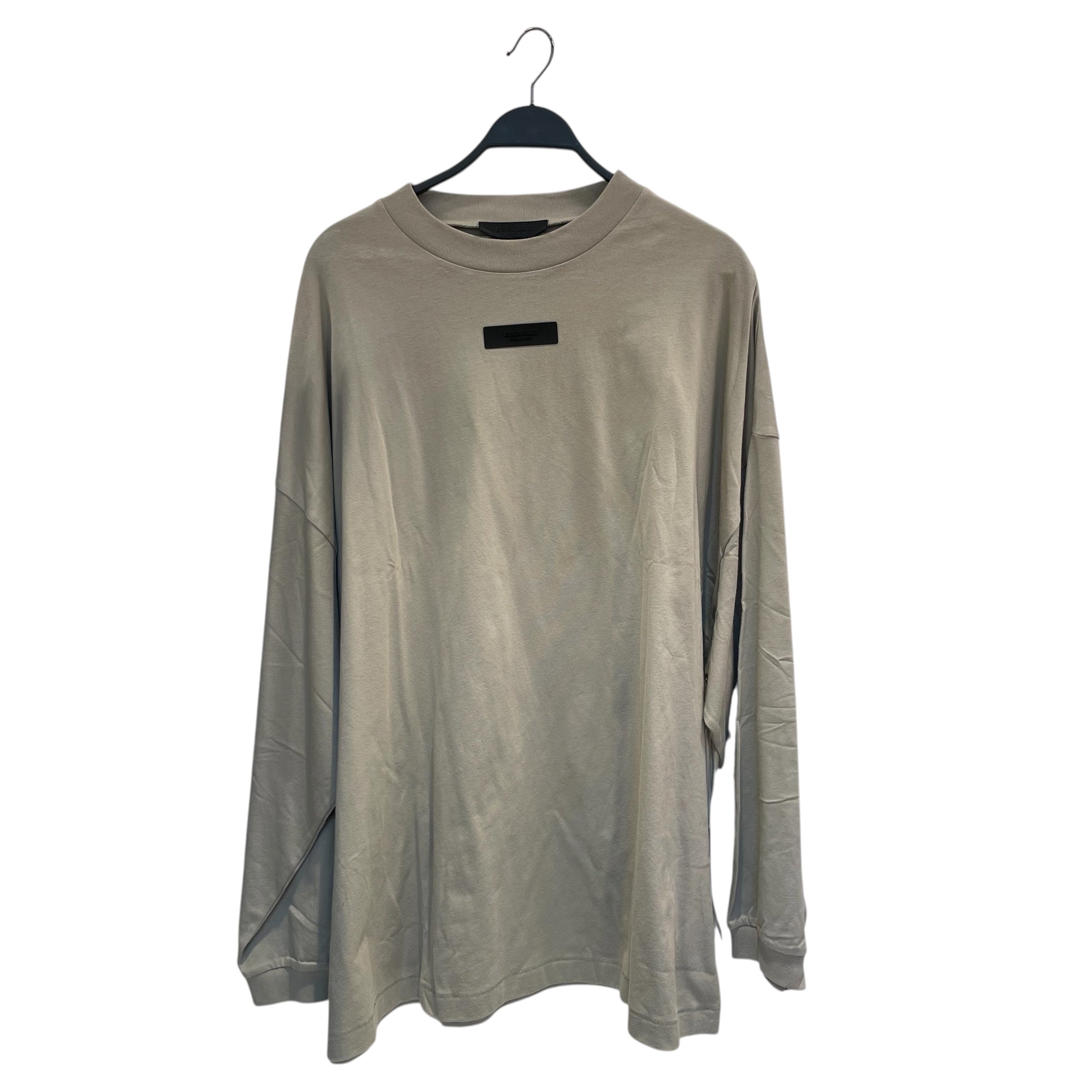 ESSENTIALS/LS T-Shirt/XL/Cotton/CRM/silcone logo view 1