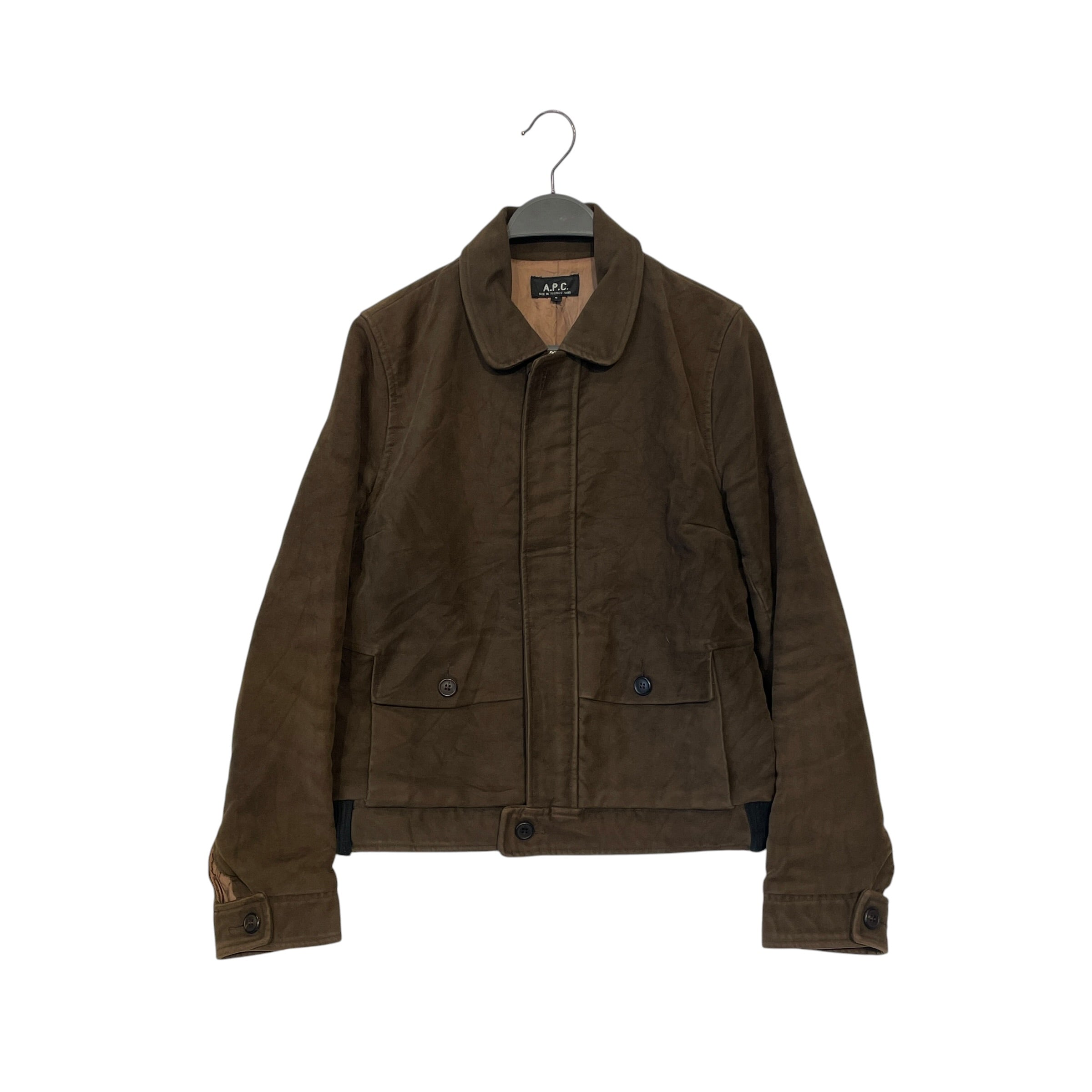 A.P.C./Jacket/S/Suede/BRW/ view 1