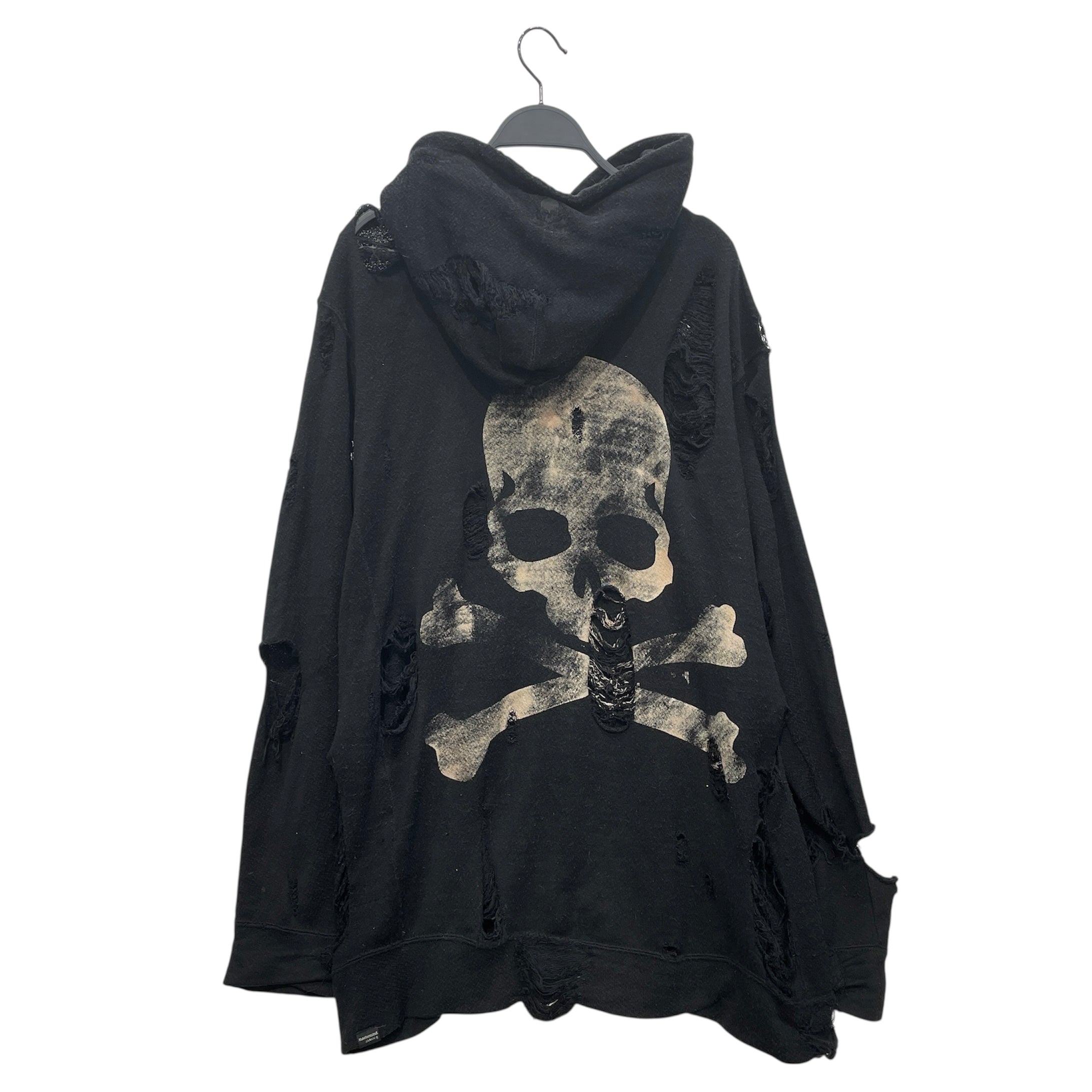 mastermind JAPAN/Hoodie/M/Cotton/BLK/Distressed/"grunge is not dead" view 2