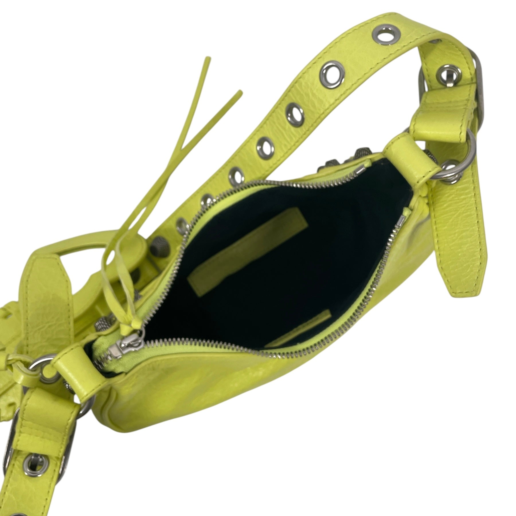 BALENCIAGA/Bag/Lambskin/YEL/SMALL CAGOLE FLUORESCENT view 3