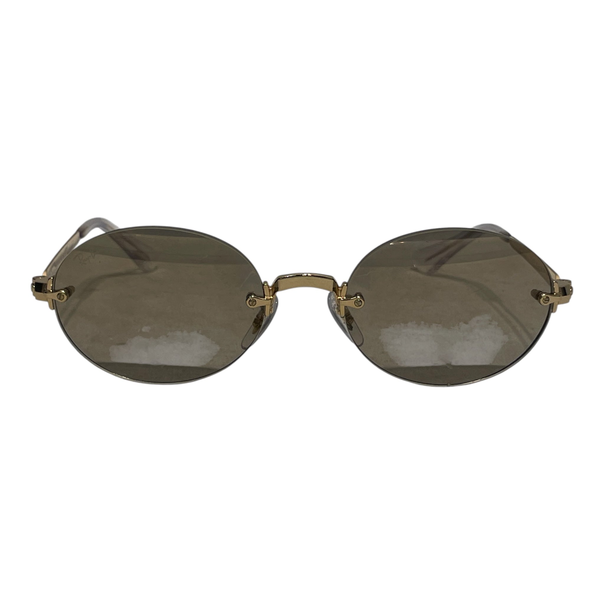 Ray-Ban/Sunglasses/Metal/GLD/Oval/M's/ASVP view 1
