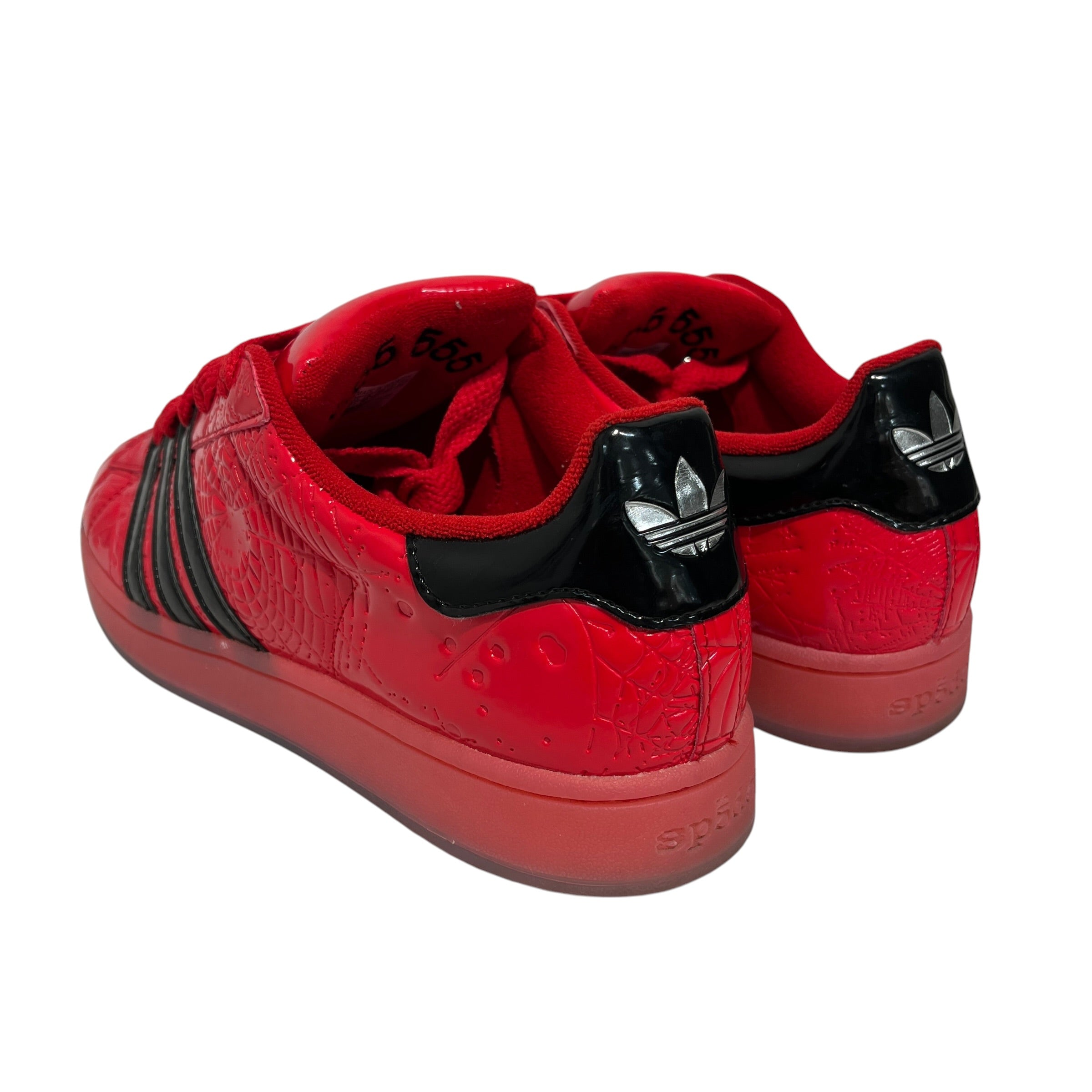 adidas/Low-Sneakers/US 10.5/Leather/RED/Sp5der Superstar view 2