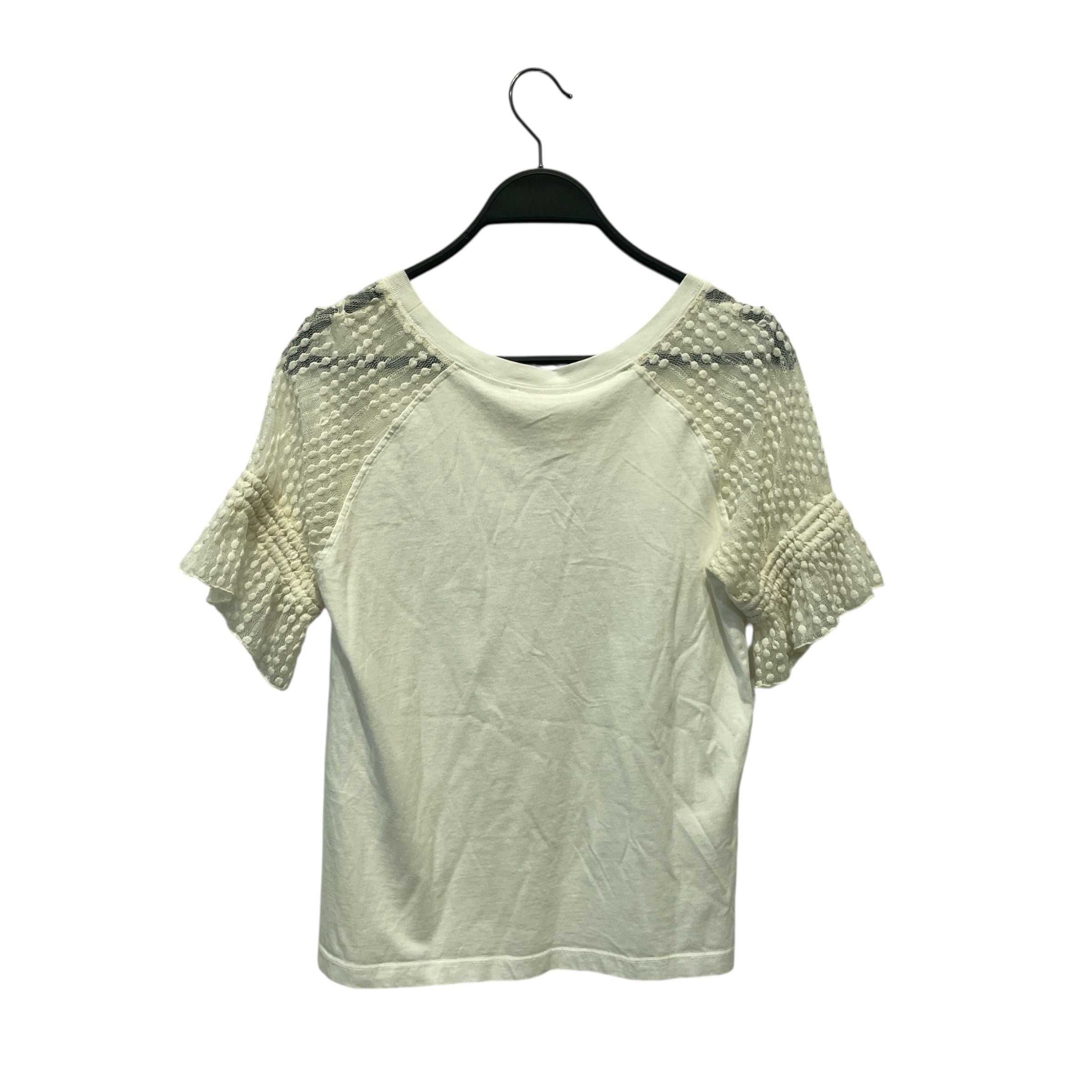 SEE BY CHLOE/T-Shirt/S/Cotton/WHT/LACE SLEEVES view 2