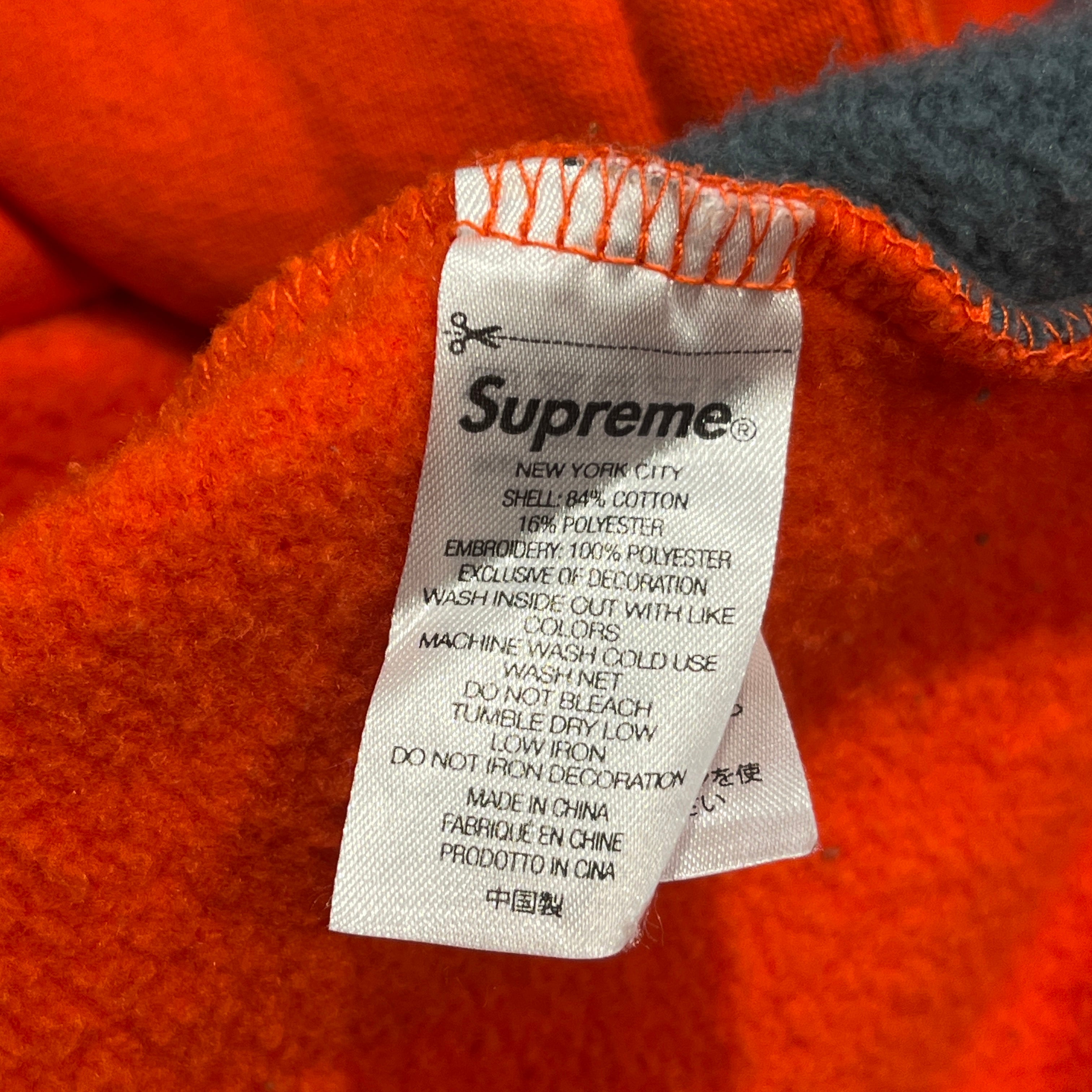 Supreme/Zip Up Hoodie/XL/Graphic/Cotton/ORN/Falcon view 5