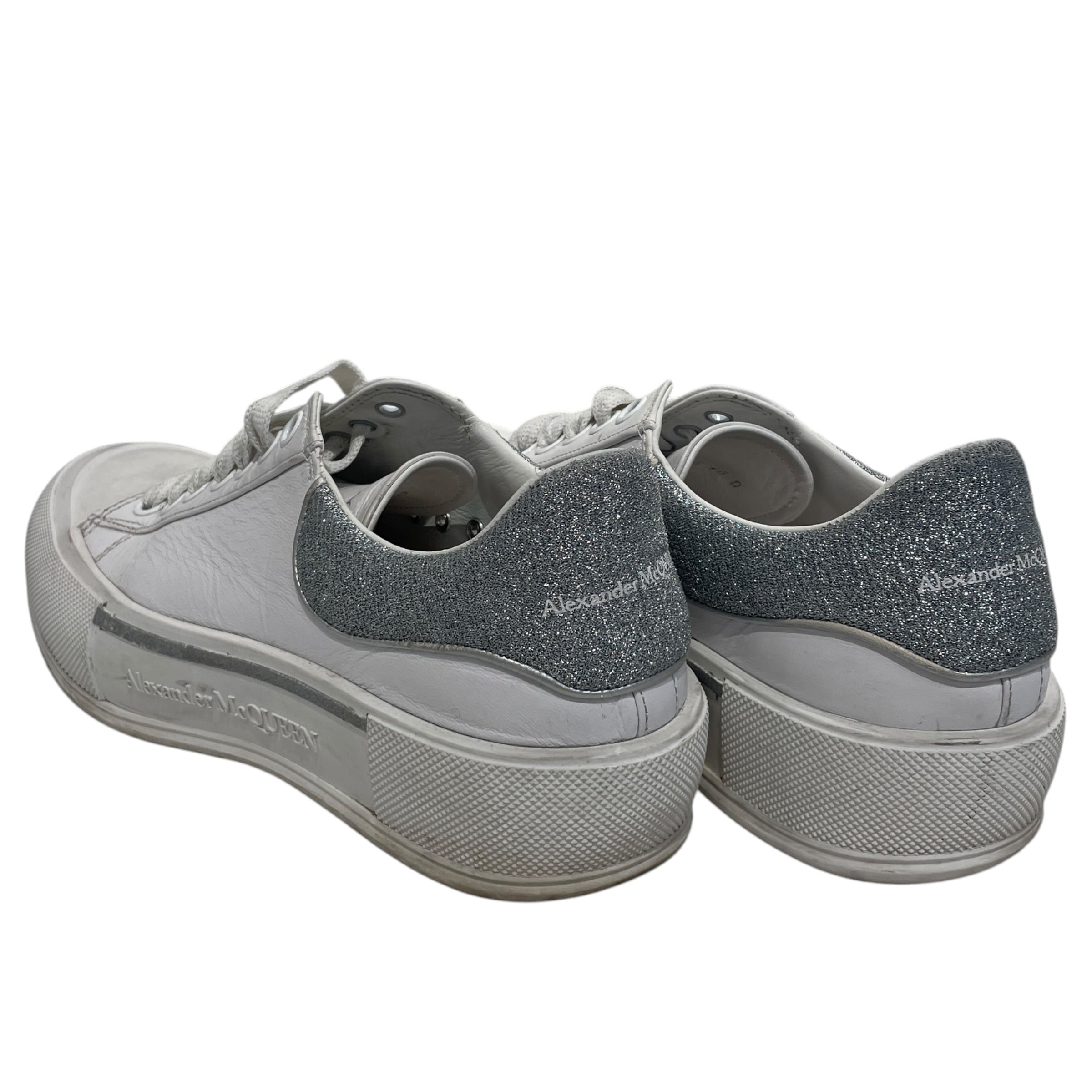 Alexander McQueen/Low-Sneakers/US 8.5/Leather/WHT/ view 2