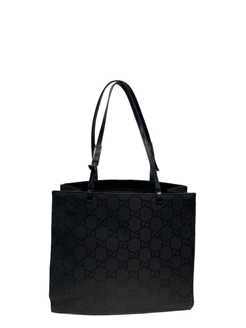 Gucci Monogram Double Pocket Tote orders black