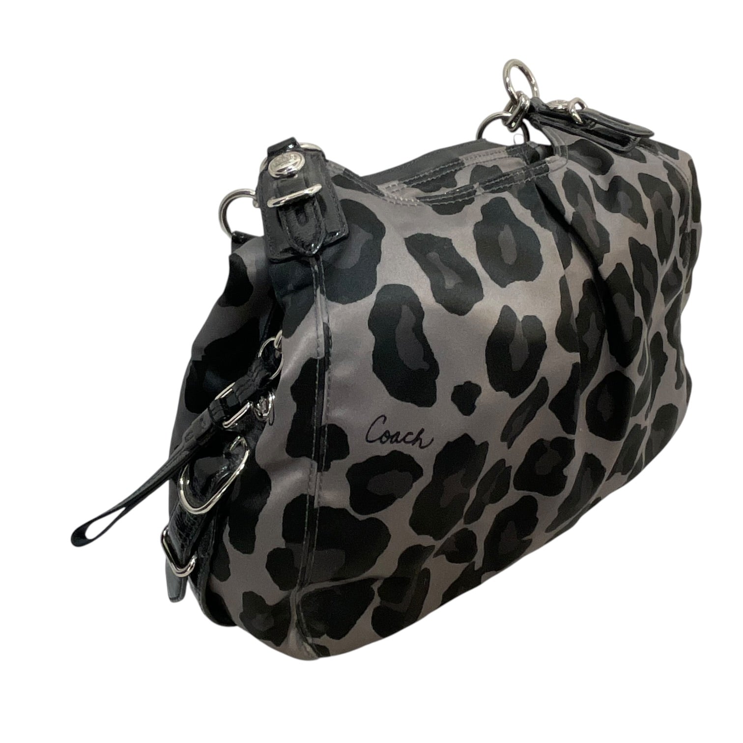 COACH/Hand Bag/Leopard/Cotton/BLK/15778 view 4