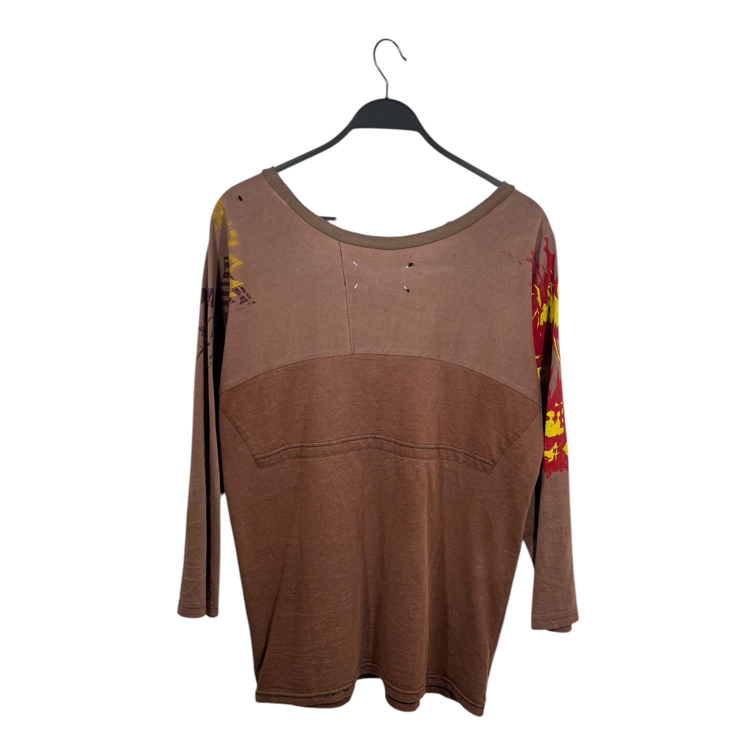 Maison Martin Margiela/LS T-Shirt/OS/Cotton/BRW/Graphic/SLEEVE GRAPHIC view 2