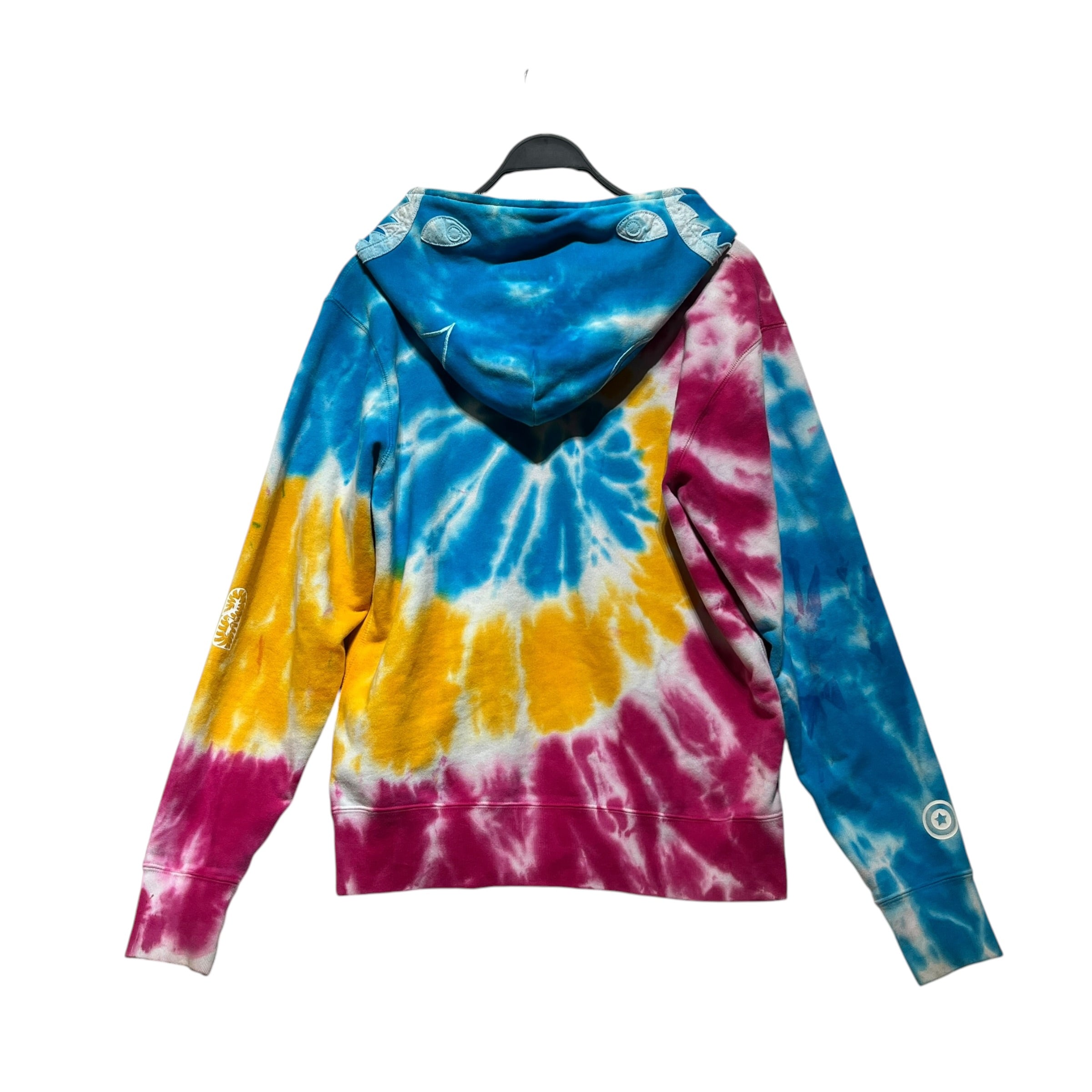A BATHING APE/Zip Up Hoodie/M/All Over Print/Cotton/MLT/TIE DYE PONR HOOD view 2